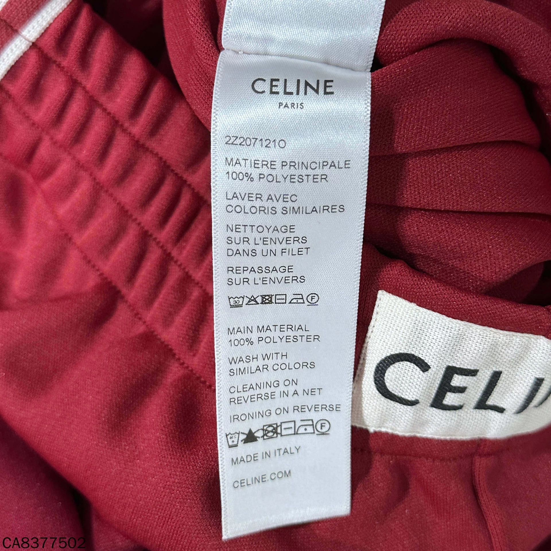 Celine Celine Red White Stripe Wide Leg Pants M Size 26" / US 2 / IT 38 - 6 Thumbnail