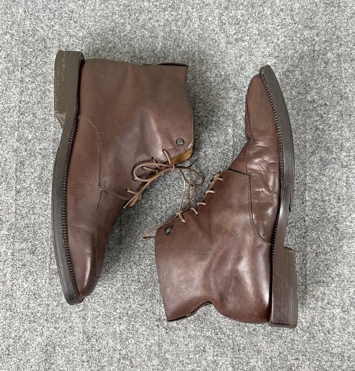 Louis Vuitton Louis Vuitton - Voltaire Ankle Leather Laced-Up Boots Brown Size US 7.5 / EU 40-41 - 3 Thumbnail