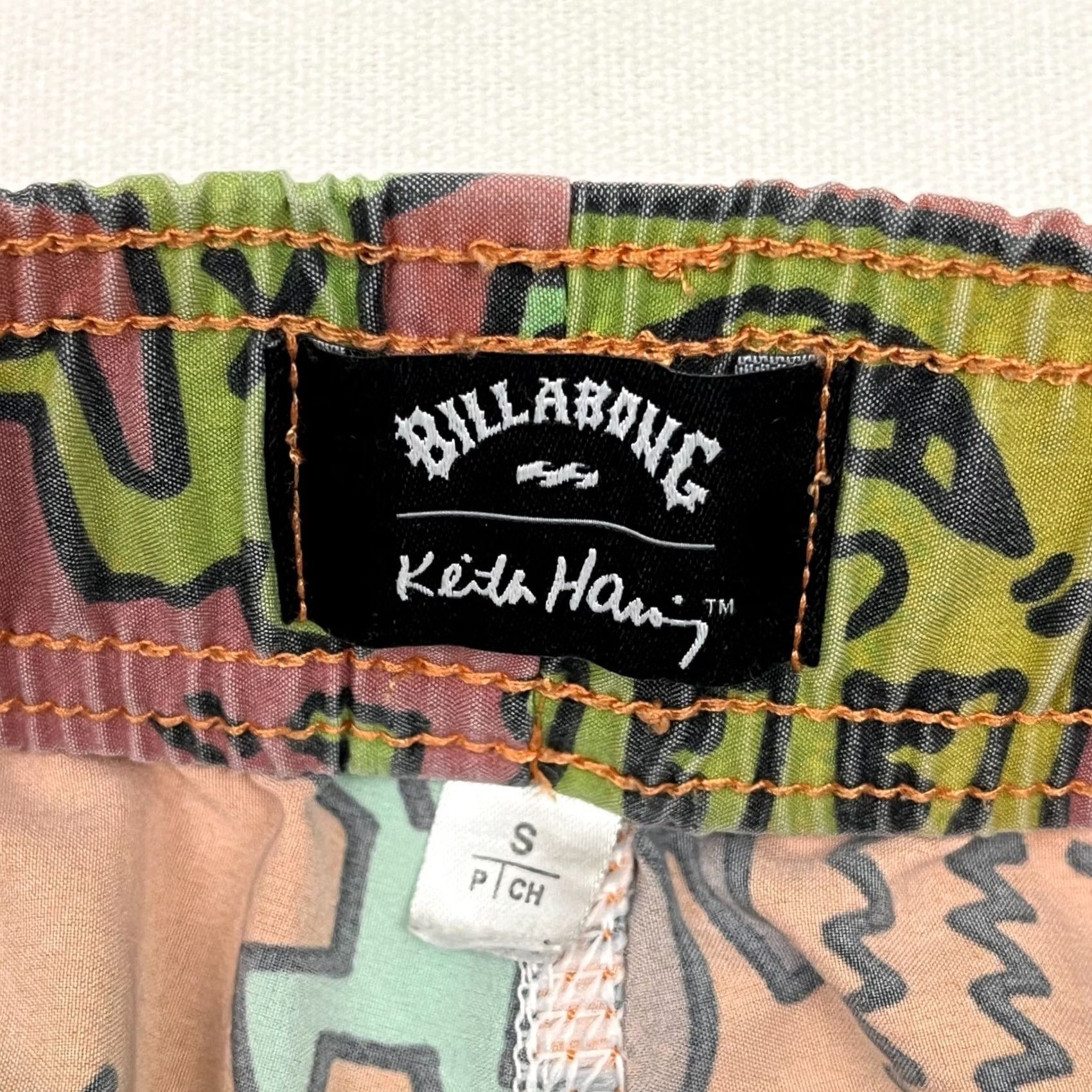 Billabong VINTAGE Billabong Keith Haring Swim Trunks Mens S Unlined Bash Layback Boardshorts 6x N/A Size ONE SIZE - 3 Thumbnail