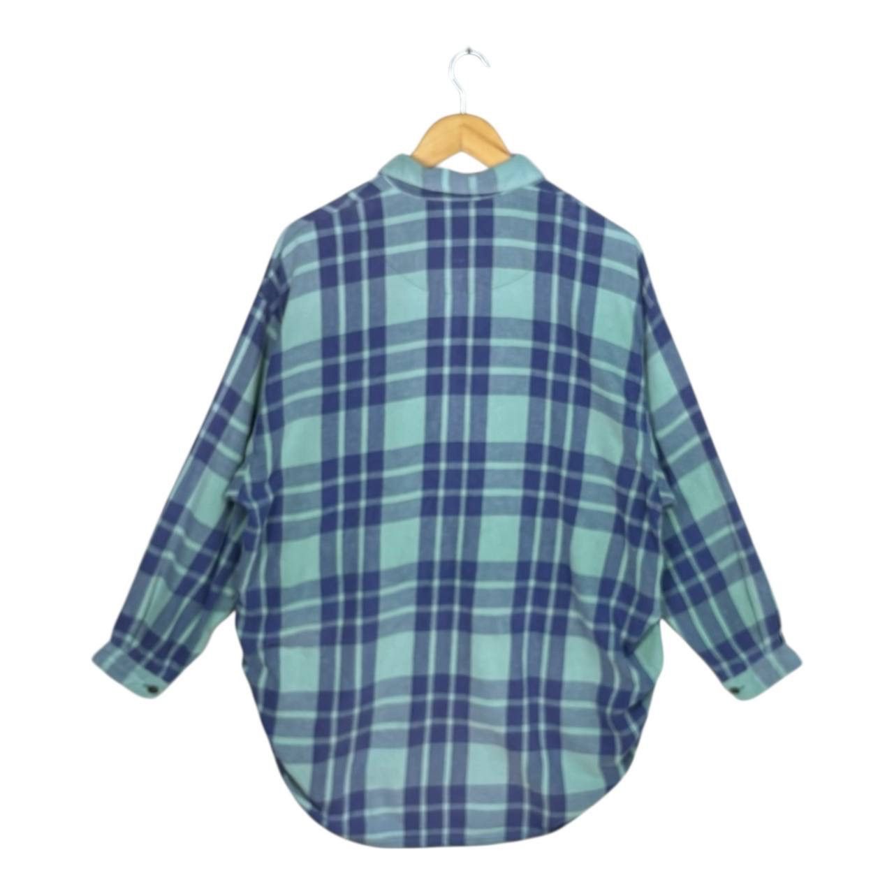 Issey Miyake Issey Miyake I.S. Sport Plaid Half Zip Flannel Shirt Vtg Size US L / EU 52-54 / 3 - 2 Thumbnail