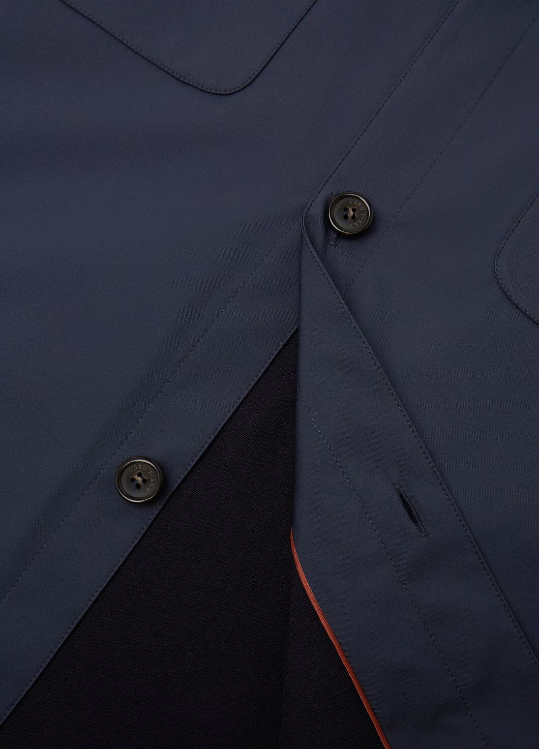 Loro Piana o1w1db10225 FAL3621 Spread Collar Knit Overshirt Navy Blue Size US S / EU 44-46 / 1 - 4 Thumbnail