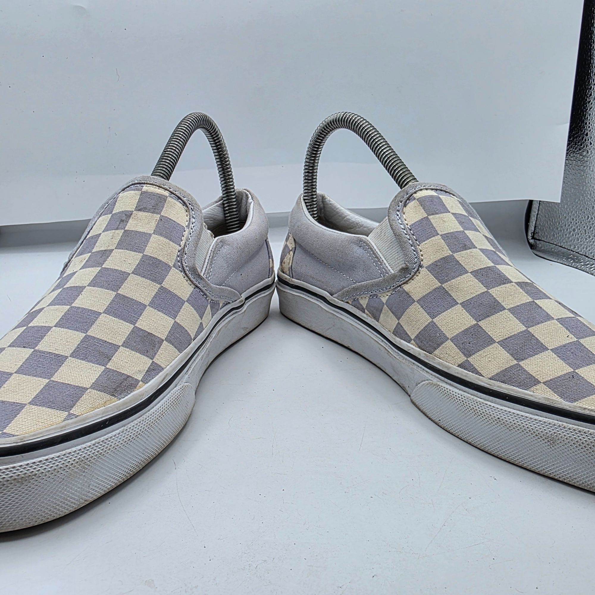 Vans Vans Checkerboard Slip-On Shoes Womens Size 7 Purple Beige C Size US 7 / IT 37 - 3 Thumbnail