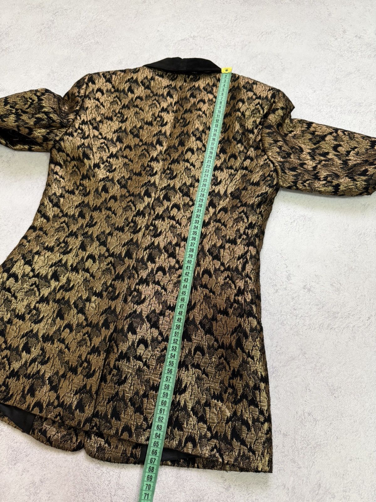 Sezane Sezane Womens Black Gold Jacquard Blazer Jacket Size 36 Size XS / US 0-2 / IT 36-38 - 17 Thumbnail