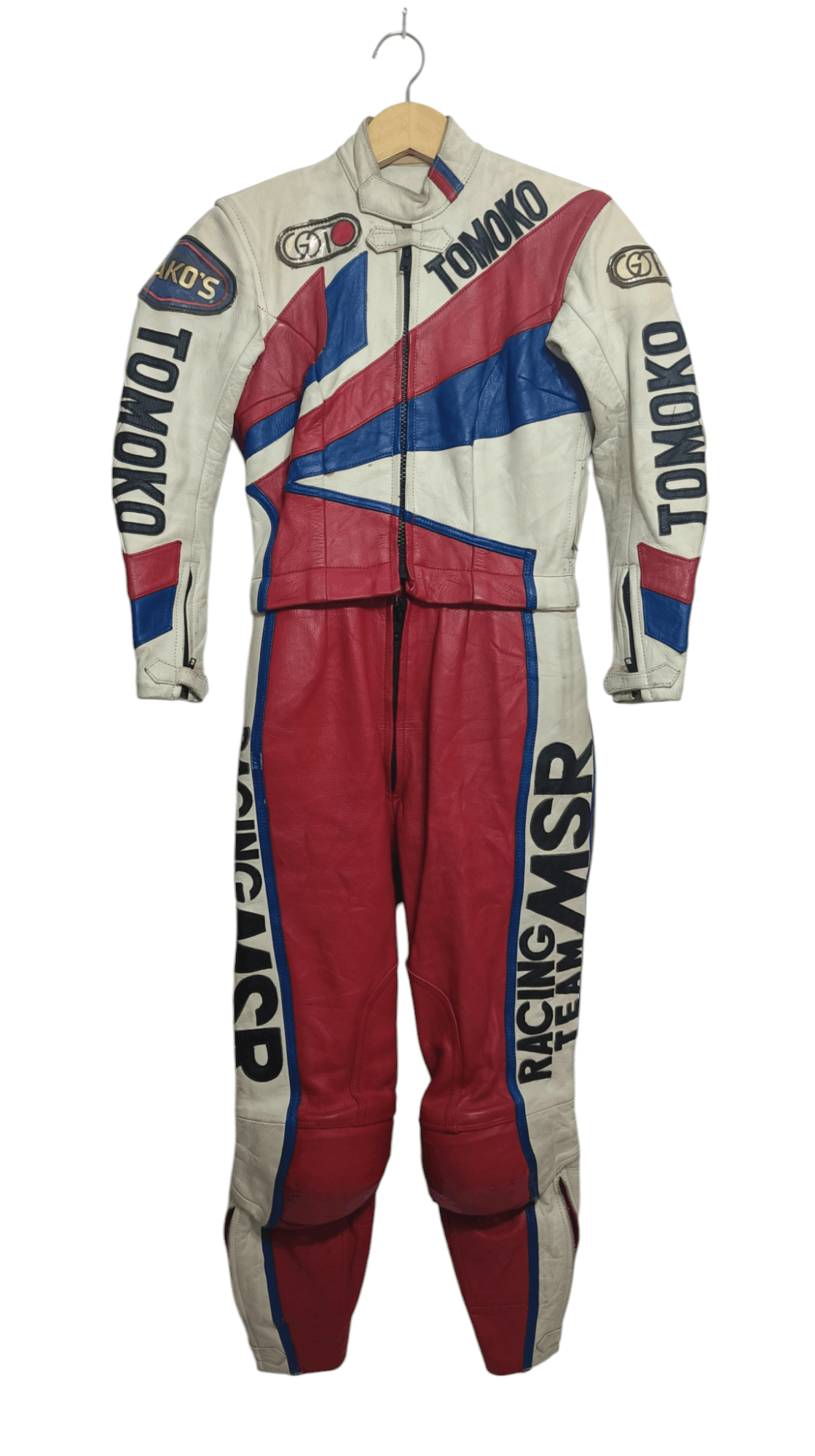 Japanese Brand Vintage Tomoko Igata Motogp 125 Handmade Leather Racing Suit Size US 28 / EU 44 - 2 Thumbnail