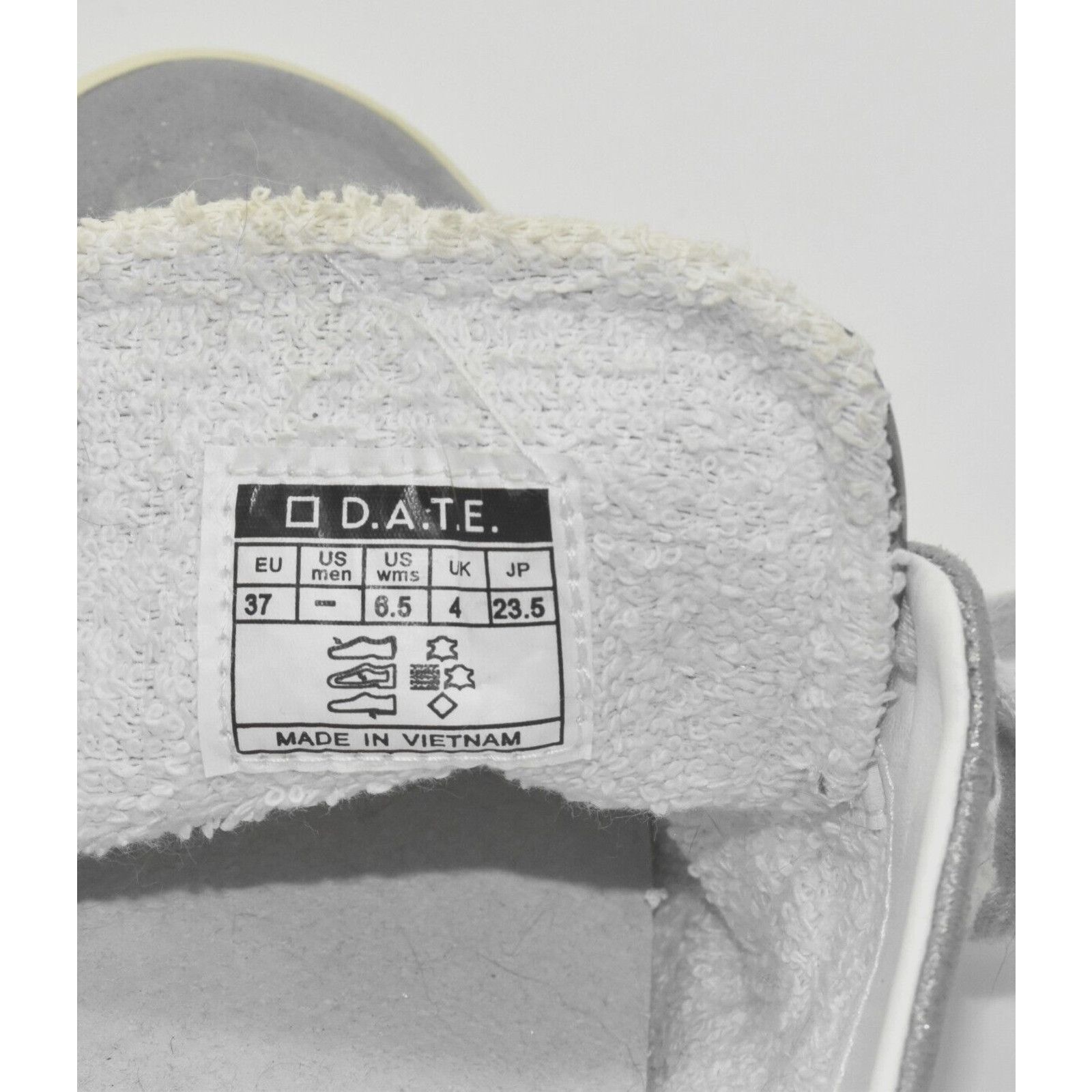 D.A.T.E. D.A.T.E. Stardust Silver Nubuck Leather Sneakers Sz 6.5 EU37 Size US 6.5 / IT 36.5 - 6 Thumbnail