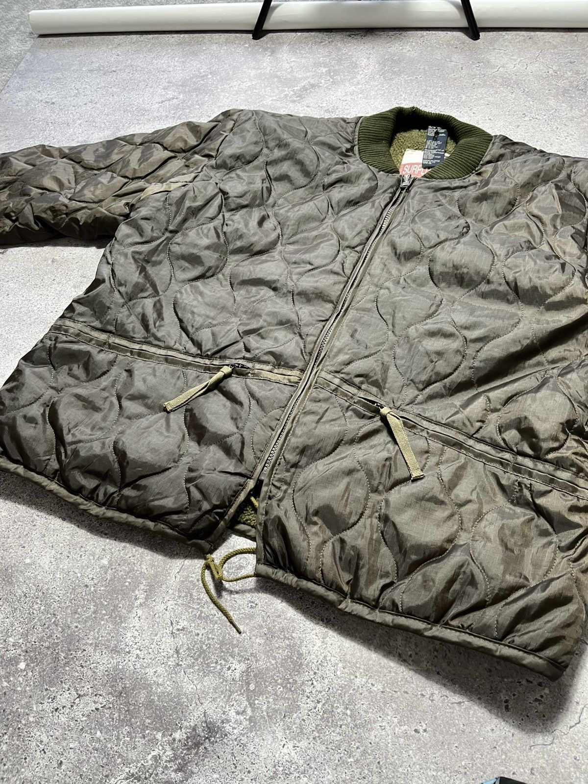 Surplus Research Vintage SURPLUS TEX Quiled Army Sherpa bomber jacket Size US XXL / EU 58 / 5 - 3 Thumbnail