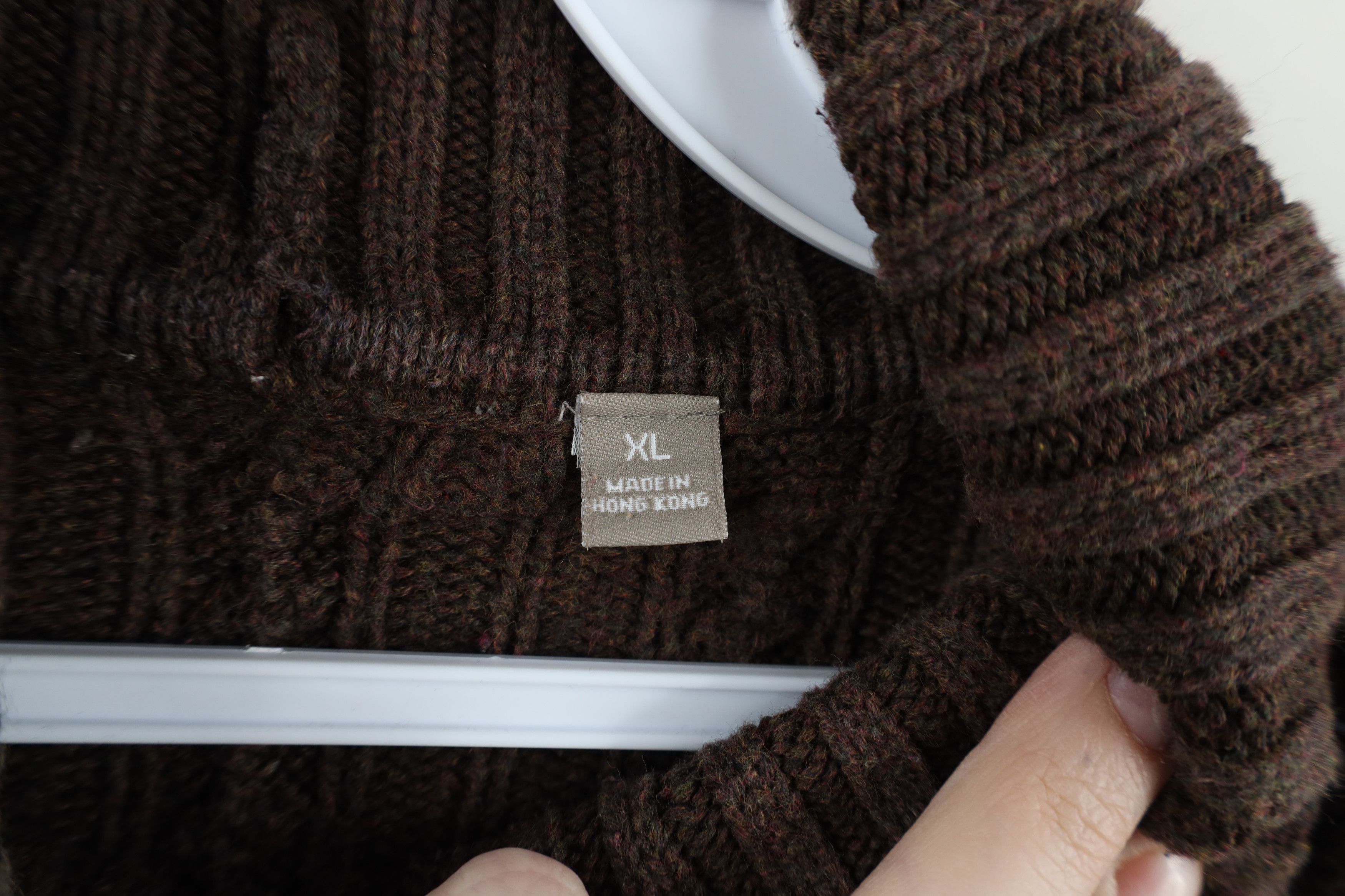 Vintage Vintage 90s Streetwear Cable Fisherman Turtleneck Sweater Size XL / US 12-14 / IT 48-50 - 5 Thumbnail