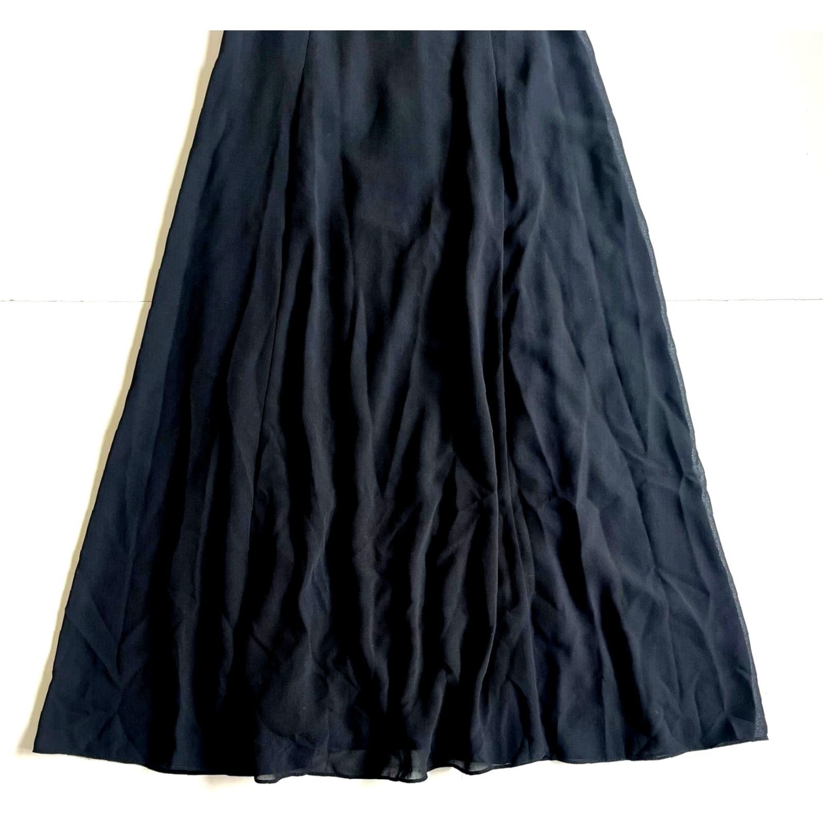 Vintage Scott McClintock Black Embroidered V-Neck Maxi Dress Medium Shirt Dress Women Vintage Long Tank Formal Size M / US 6-8 / IT 42-44 - 7 Thumbnail