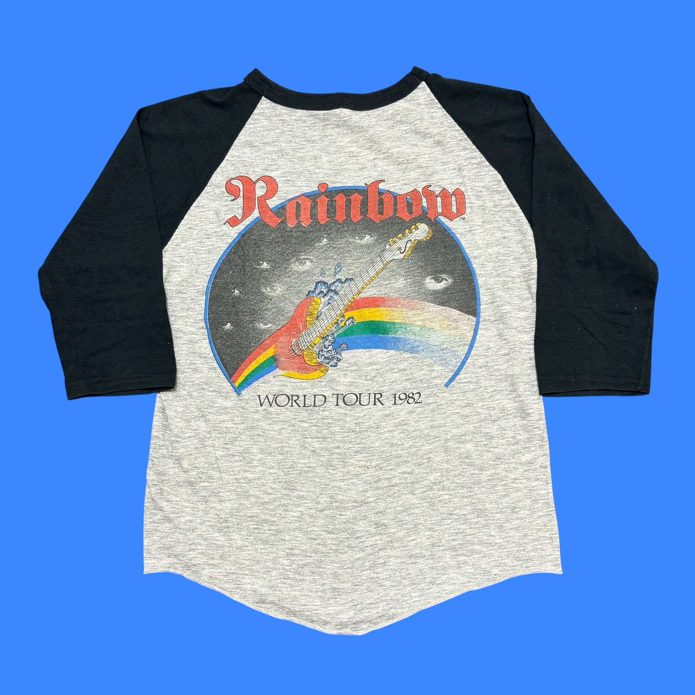 Band Tees Vintage Rainbow Shirt 80s Tour Single Stitch Rock Band Tee Size US S / EU 44-46 / 1 - 2 Thumbnail