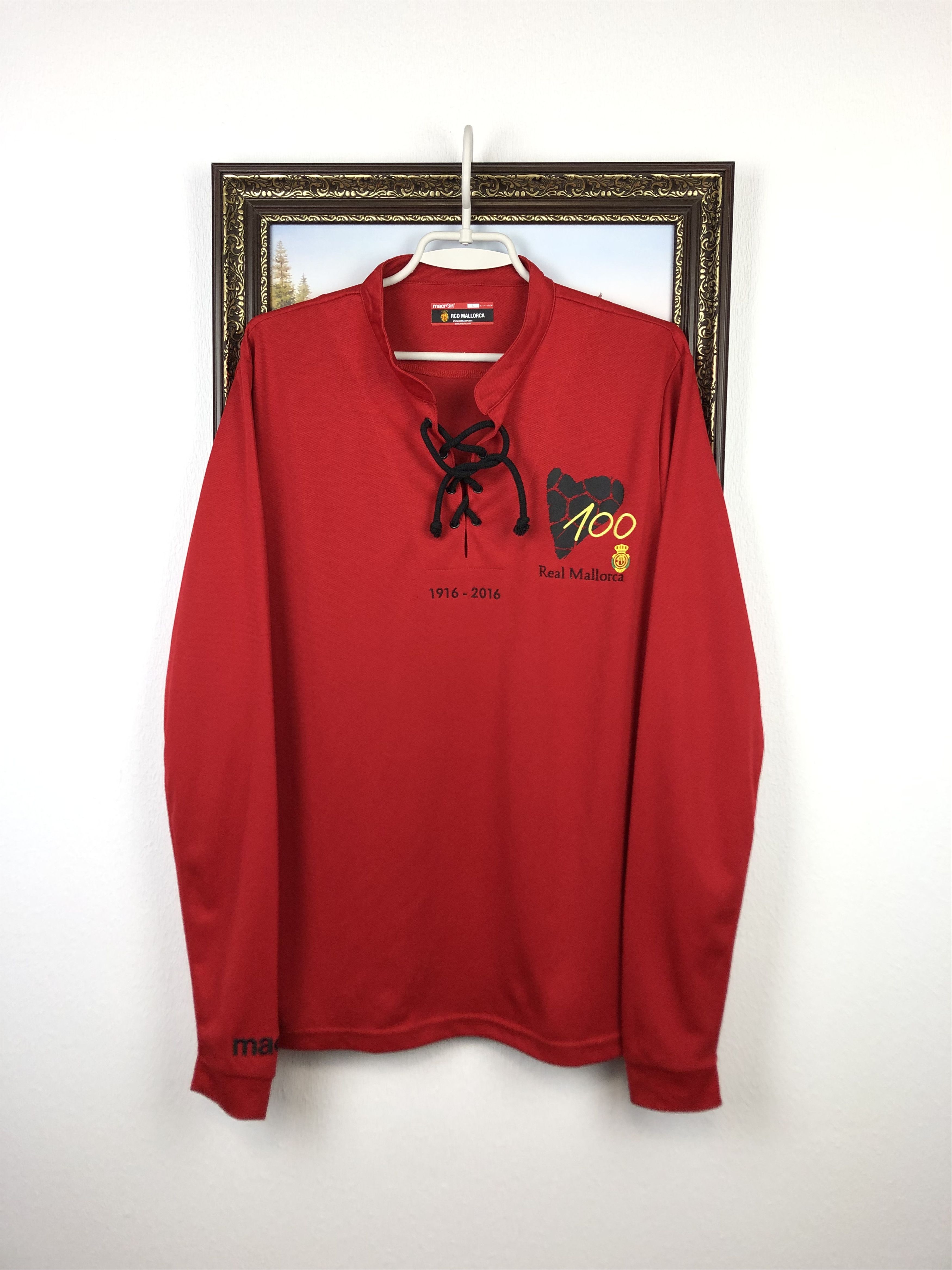 Macron 2016 Mallorca 100 Anniversary Shirt Football Soccer Jersey Size US L / EU 52-54 / 3 - 1 Thumbnail