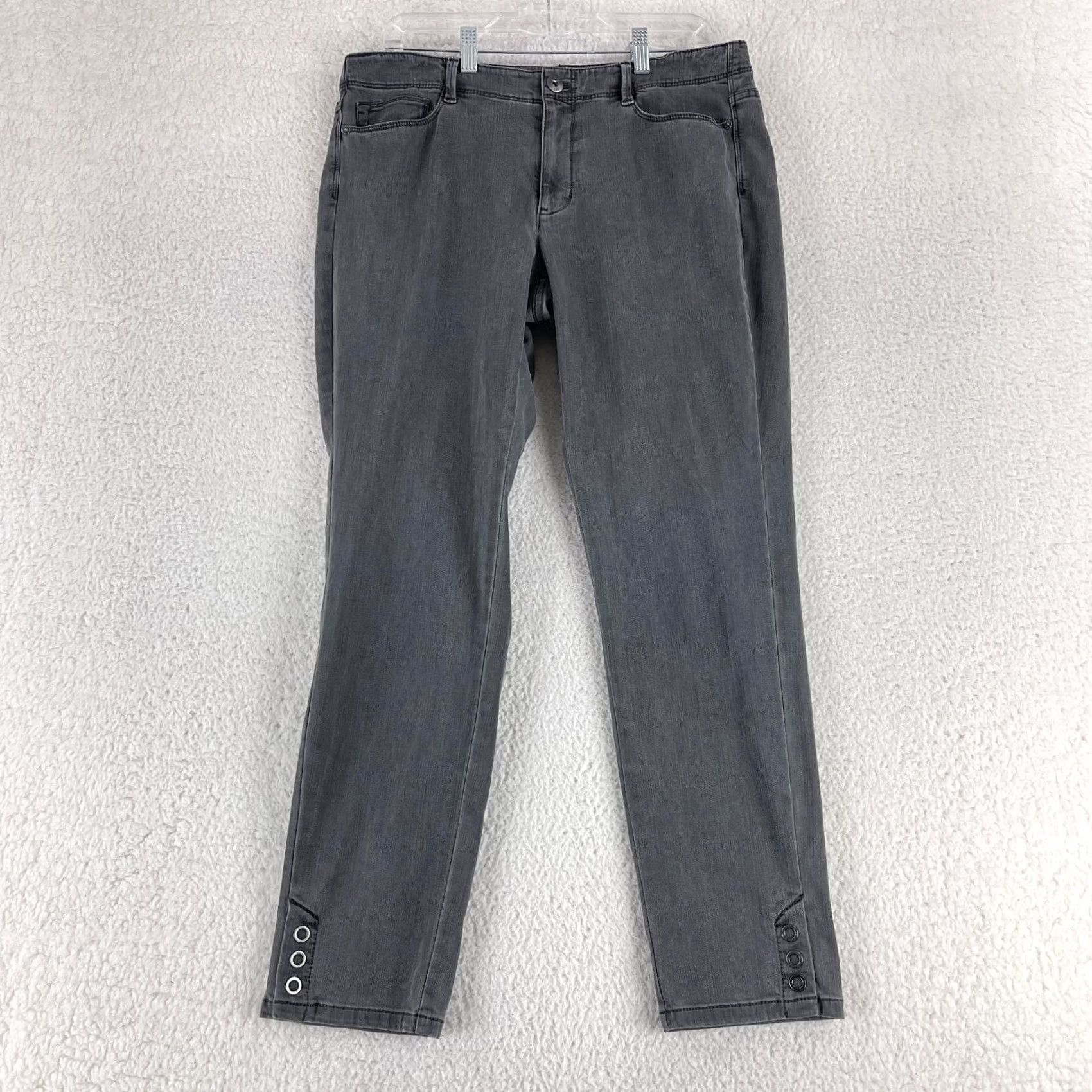 J. Jill J. Jill Slim Ankle Jeans Womens Size 12 Gray Denim Mid-Rise Casual Pants Slim Ankle Jeans Womens Gray Denim 12 Jeans Size 34" / US 12 / IT 48 - 2 Thumbnail