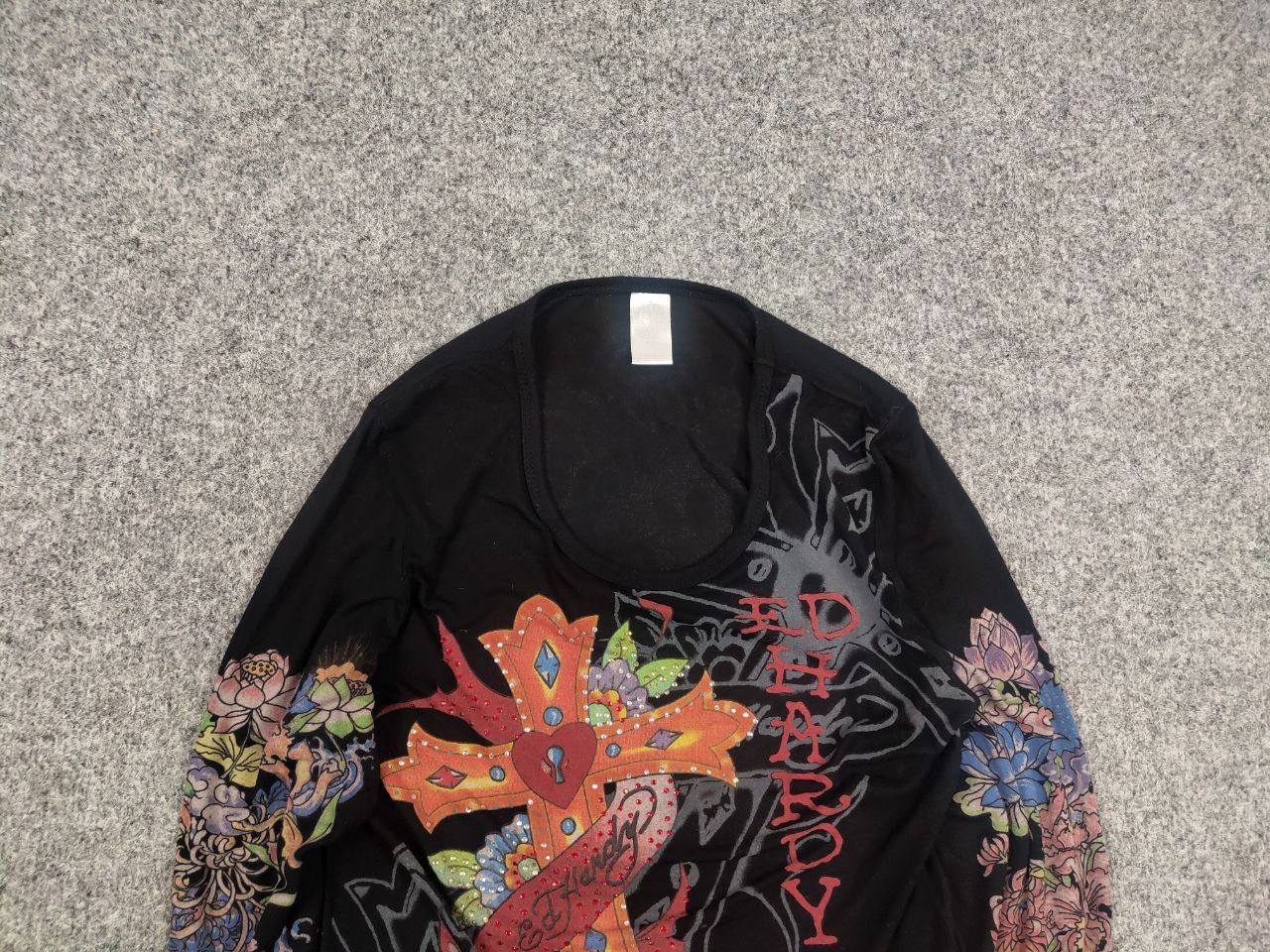 Ed Hardy Ed Hardy by Christian Audigier Vintage Y2K Light Long Sleeve Size M / US 6-8 / IT 42-44 - 4 Thumbnail