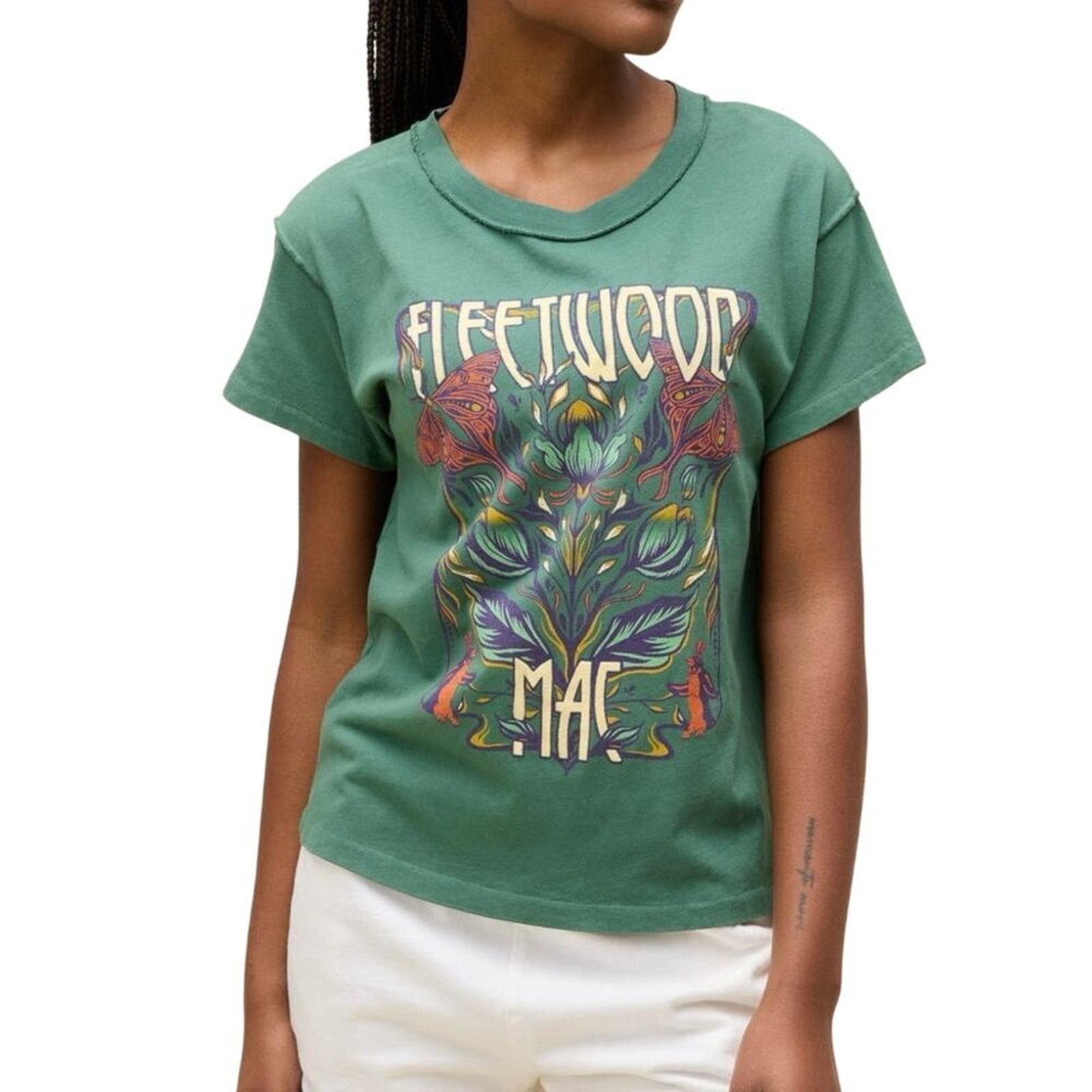 Daydreamer DAYDREAMER Fleetwood Mac Lilac Butterflies Reverse GF Tee Size M / US 6-8 / IT 42-44 - 5 Thumbnail