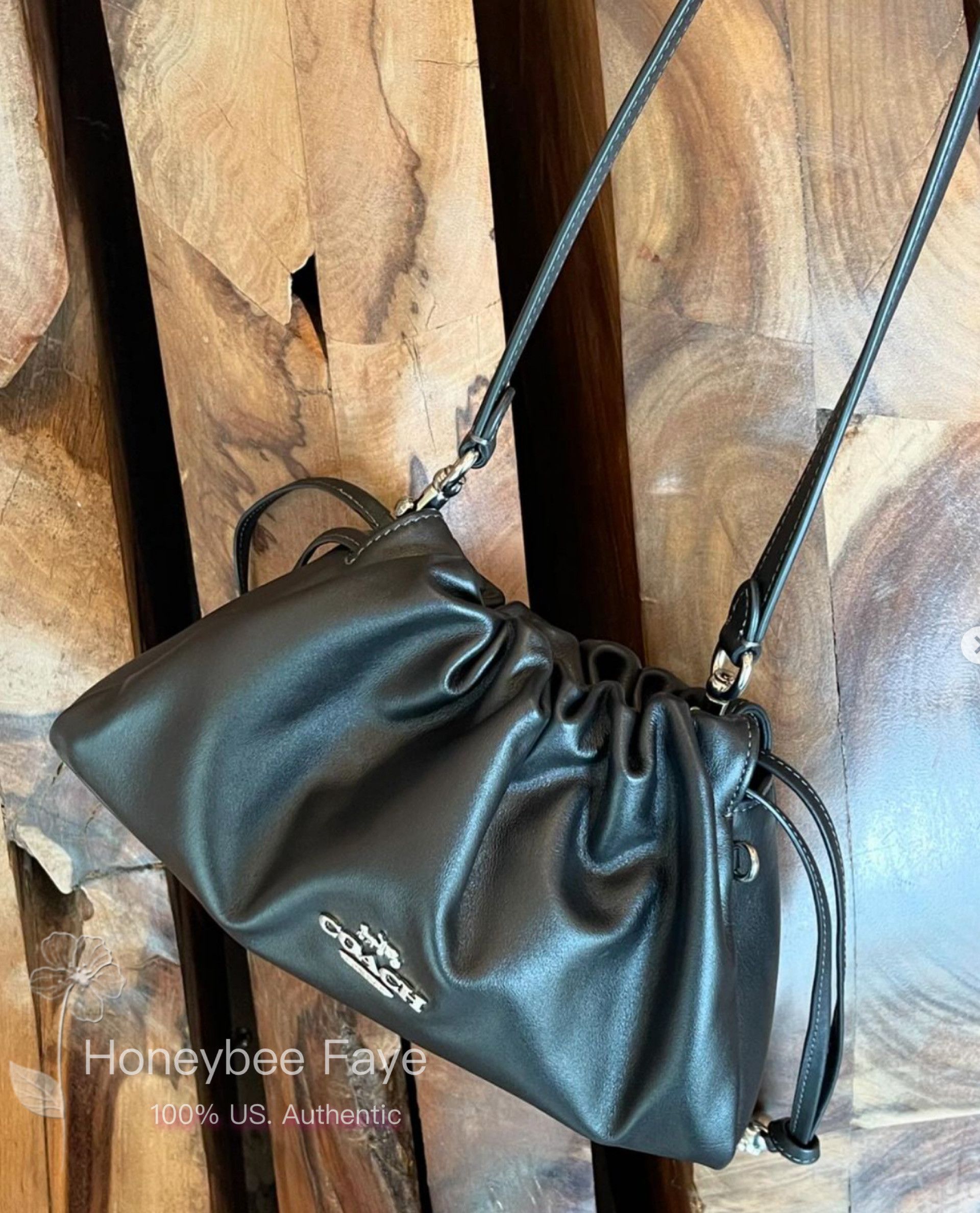 Coach NWT Coach Faye Shoulder Bag With Ruching CV529 Size ONE SIZE - 2 Thumbnail