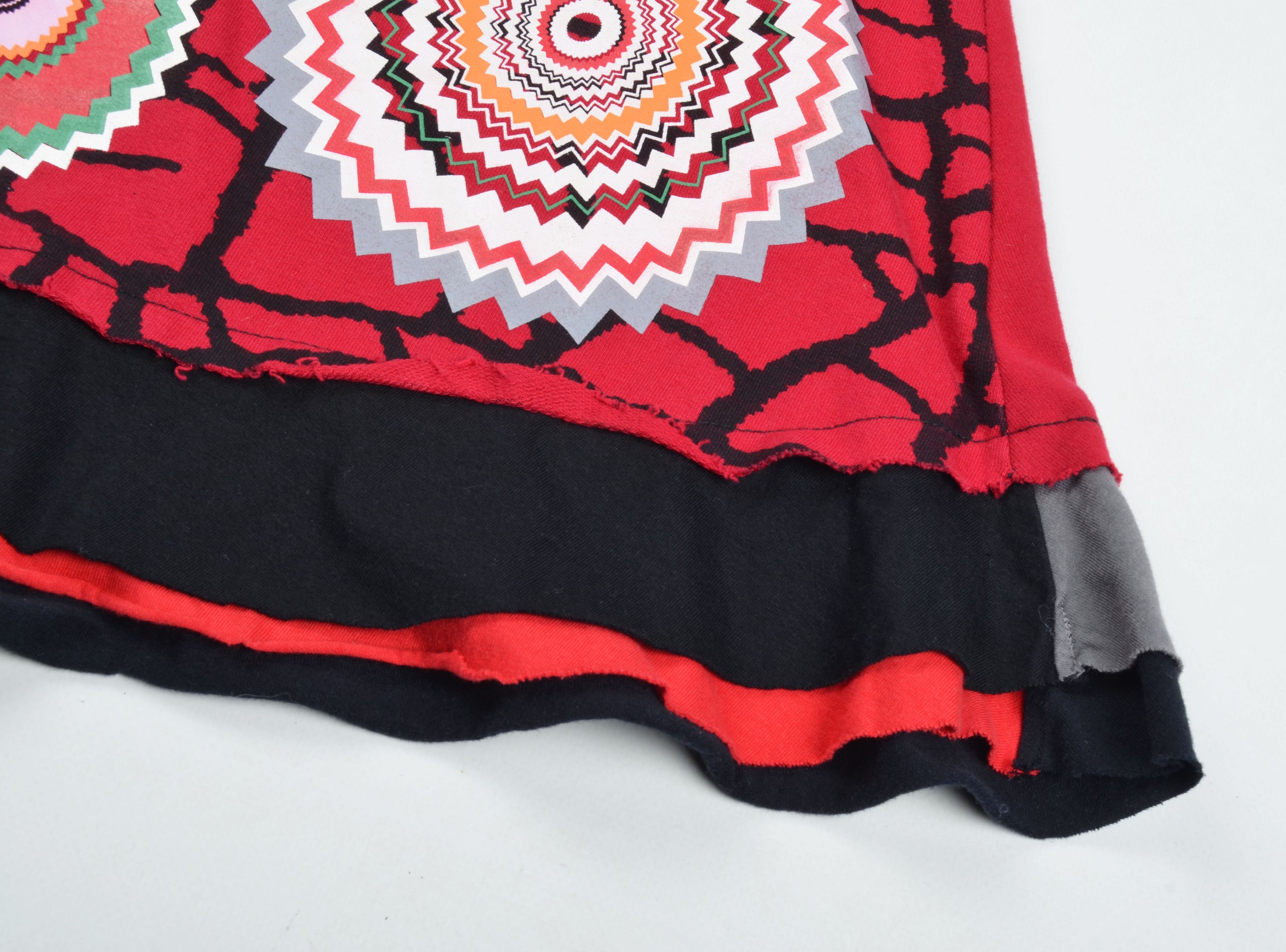 Desigual Desigual Y2K Graphic Print Grunge Dragon A-Line Skirt Size 32" / US 10 / IT 46 - 7 Thumbnail