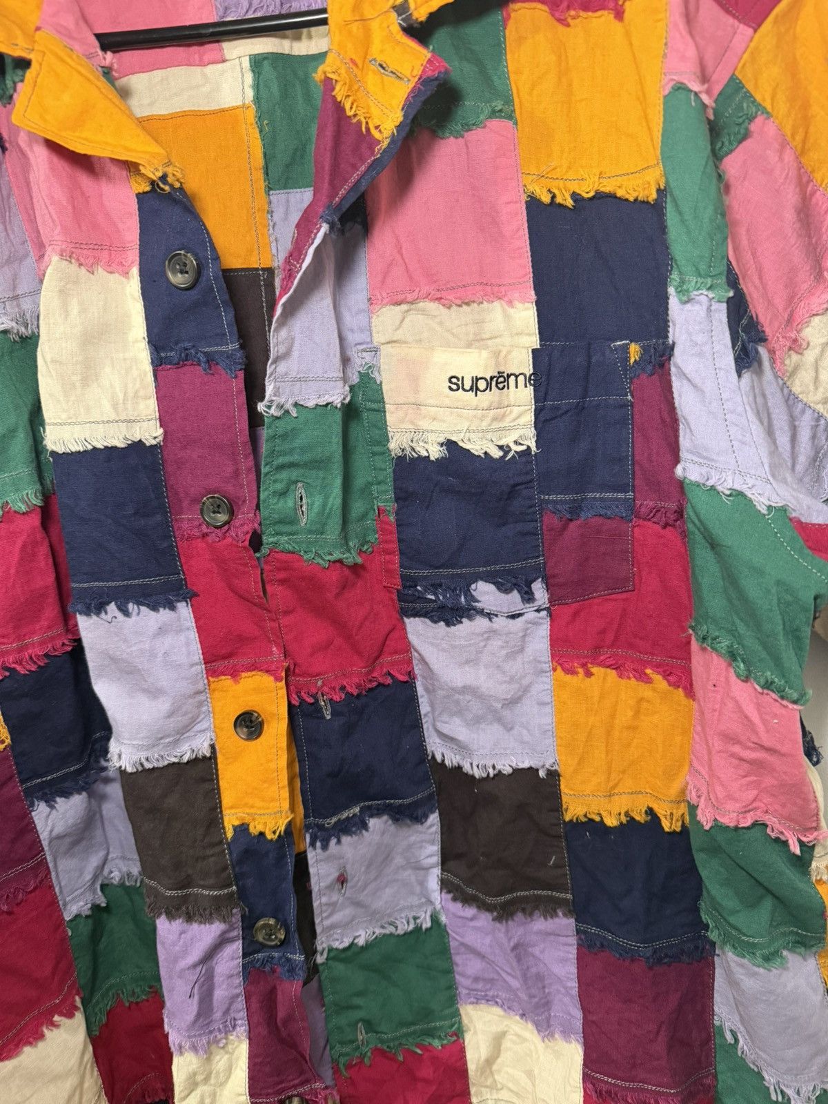Supreme Supreme Patchwork Shirt Multicolor Size US M / EU 48-50 / 2 - 3 Thumbnail