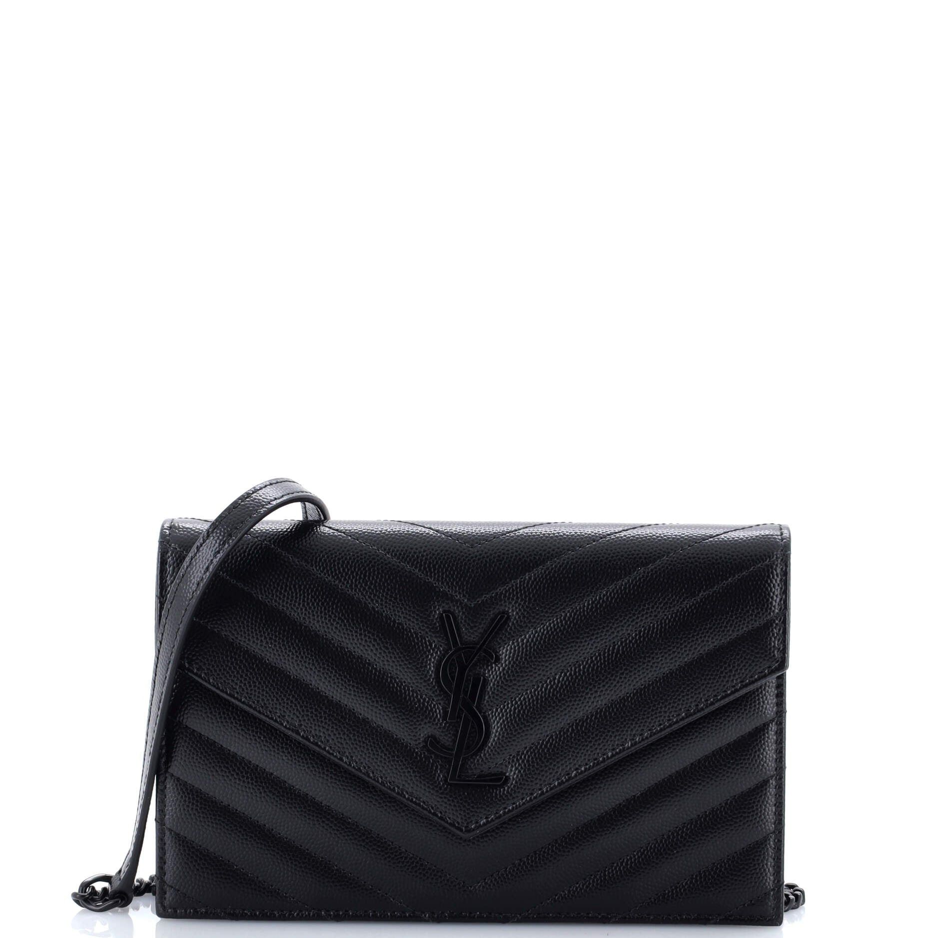 Saint Laurent Paris Classic Monogram Wallet on Chain Size ONE SIZE - 1 Thumbnail