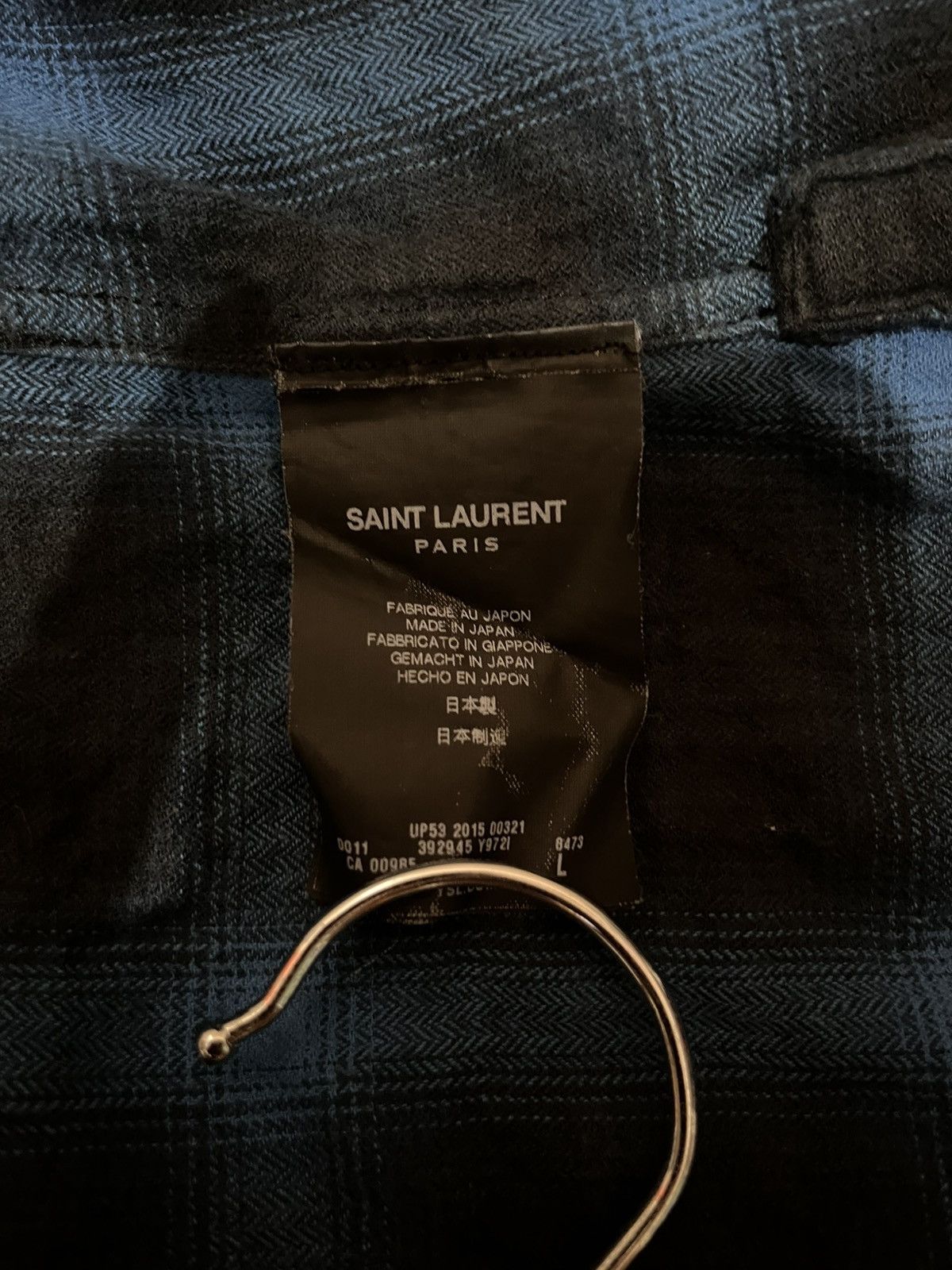 Saint Laurent Paris Saint Laurent Paris - Hedi Slimane - S/S’16 - Plaid Shirt Size US L / EU 52-54 / 3 - 14 Thumbnail
