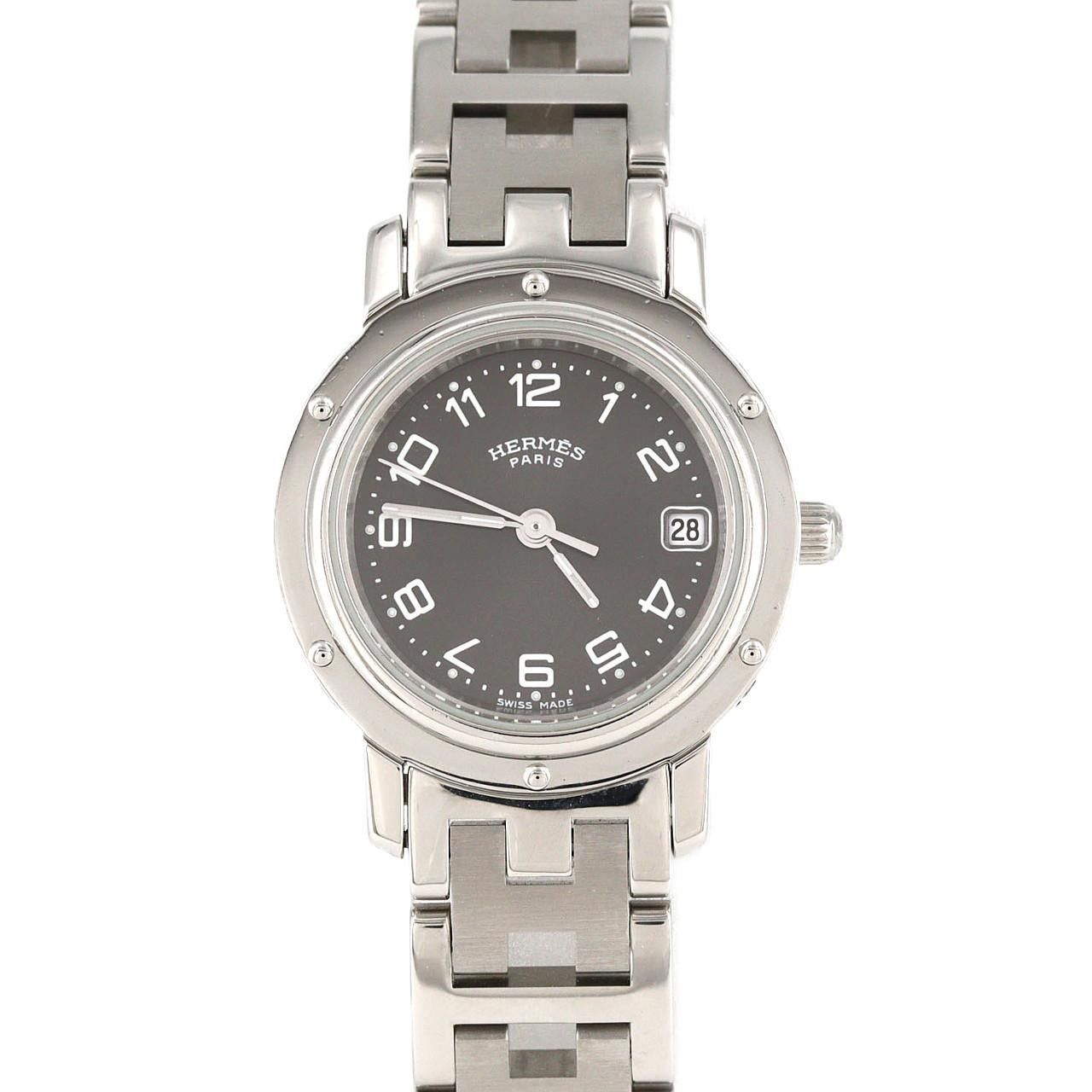 Hermes Hermes Hermès Clipper CL4.210 Stainless Steel Metal Quartz DUTY FREE for USA Size ONE SIZE - 1 Thumbnail