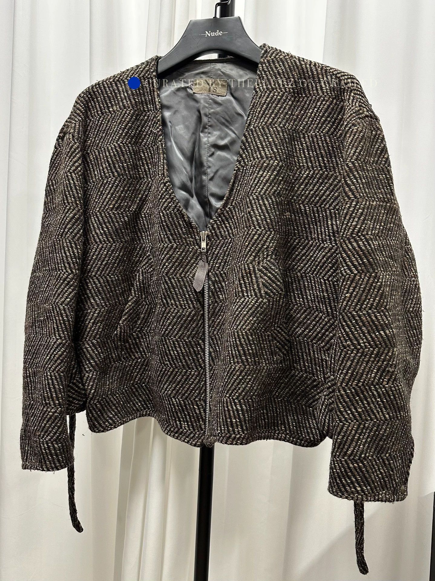 Yohji Yamamoto Vintage 80s Wool Twill Jacket Size US L / EU 52-54 / 3 - 1 Thumbnail