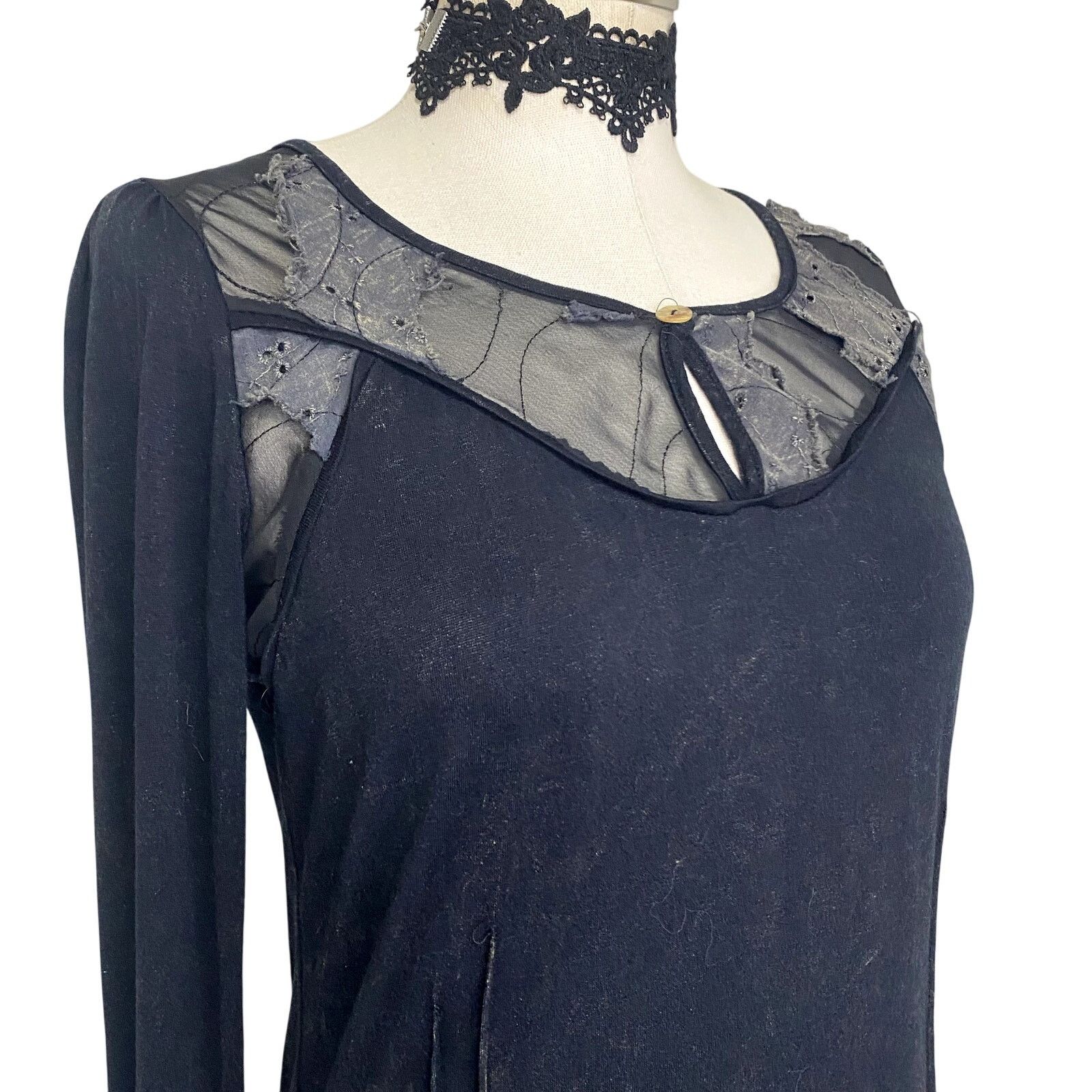 Vintage Vintage Y2k USA Kimchi Blue Coquette Grunge Longsleeve Top Size S / US 4 / IT 40 - 14 Thumbnail