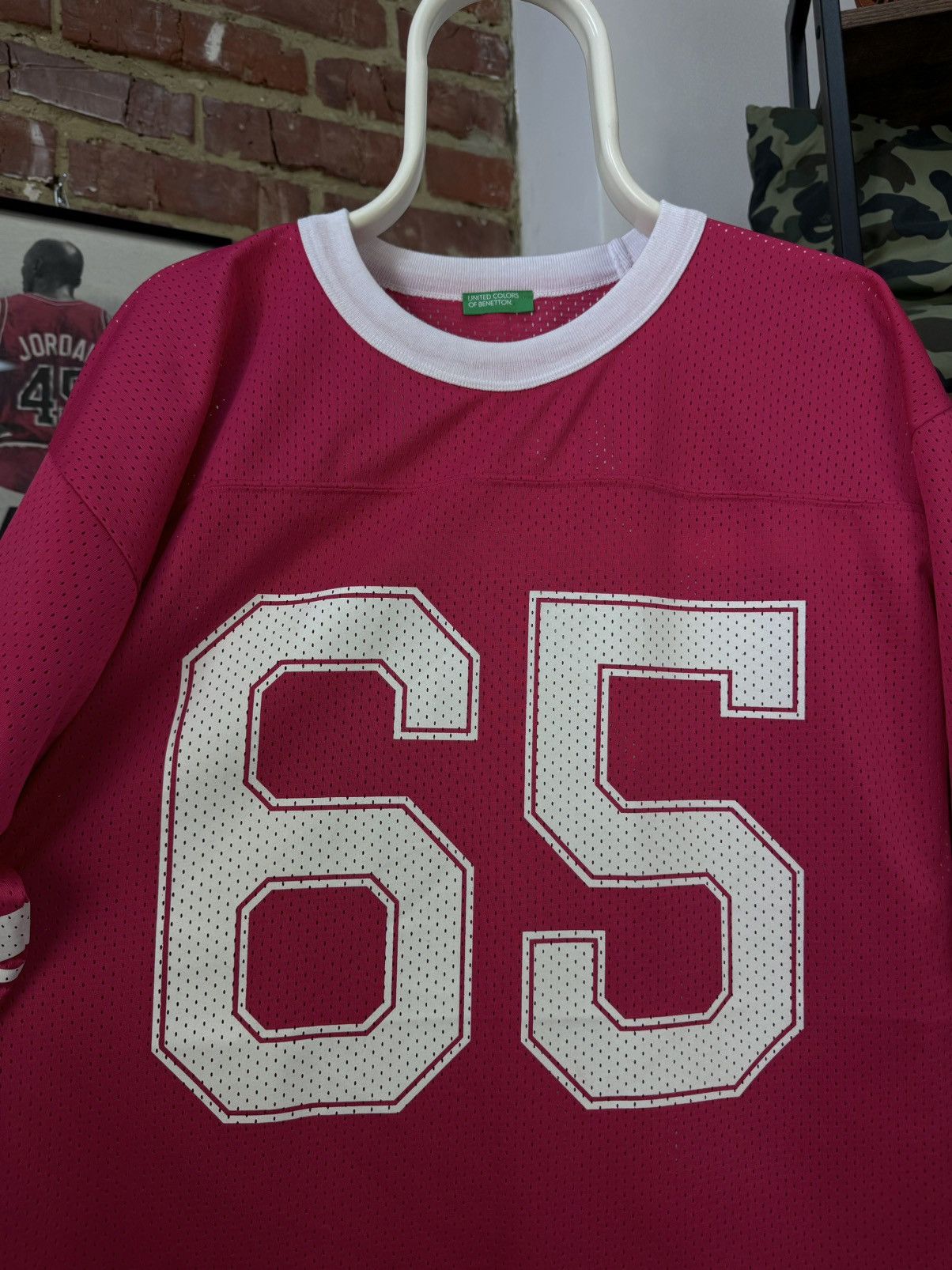United Colors Of Benetton United Colors of Benetton 65 Pink Short Sleeve Jersey Size US S / EU 44-46 / 1 - 5 Thumbnail