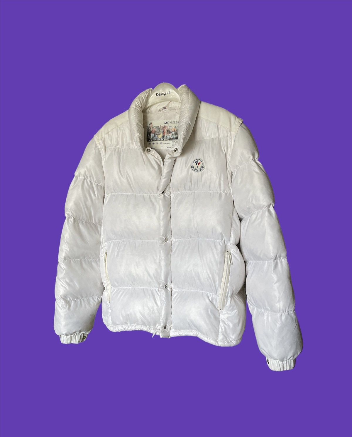 Moncler × Moncler Grenoble × Vintage 80’s 2 in 1 Moncler Grenoble Down Jacket Vest Vintage White Size US M / EU 48-50 / 2 - 9 Thumbnail