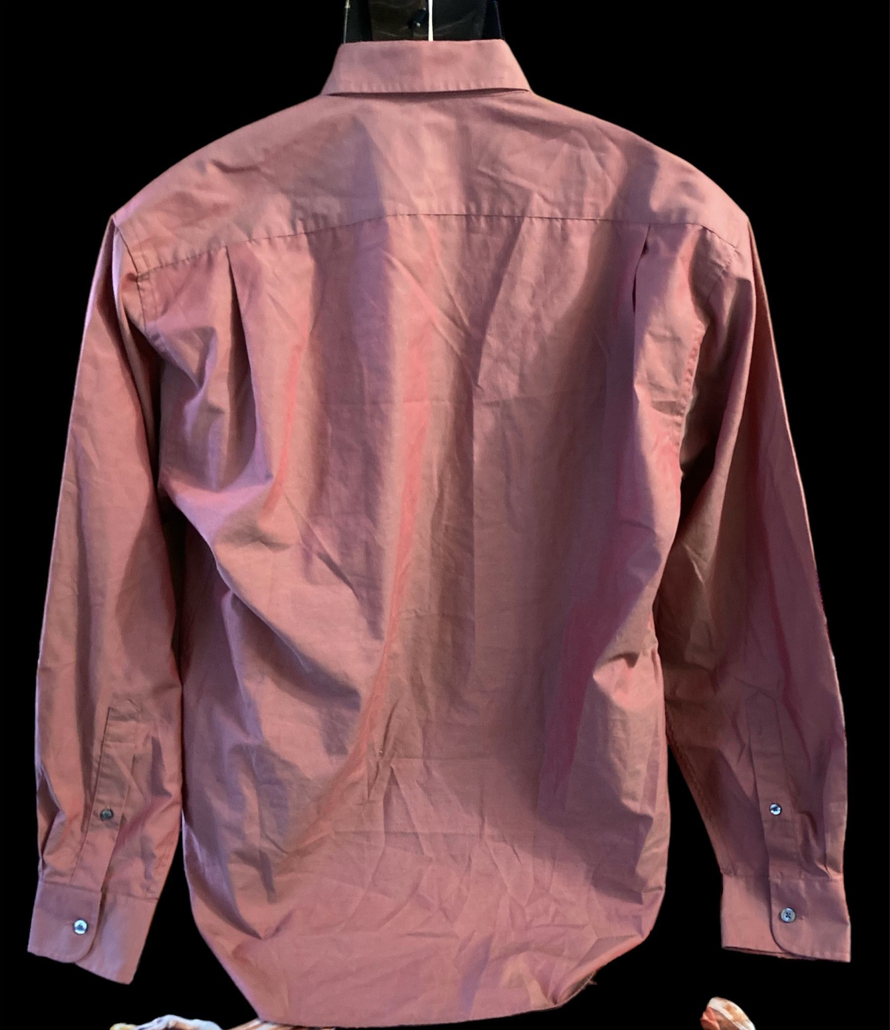 Vintage × Yves Saint Laurent YSL Yves Saint Laurent Classic Logo Burgundy chameleon shirt Size US L / EU 52-54 / 3 - 2 Thumbnail