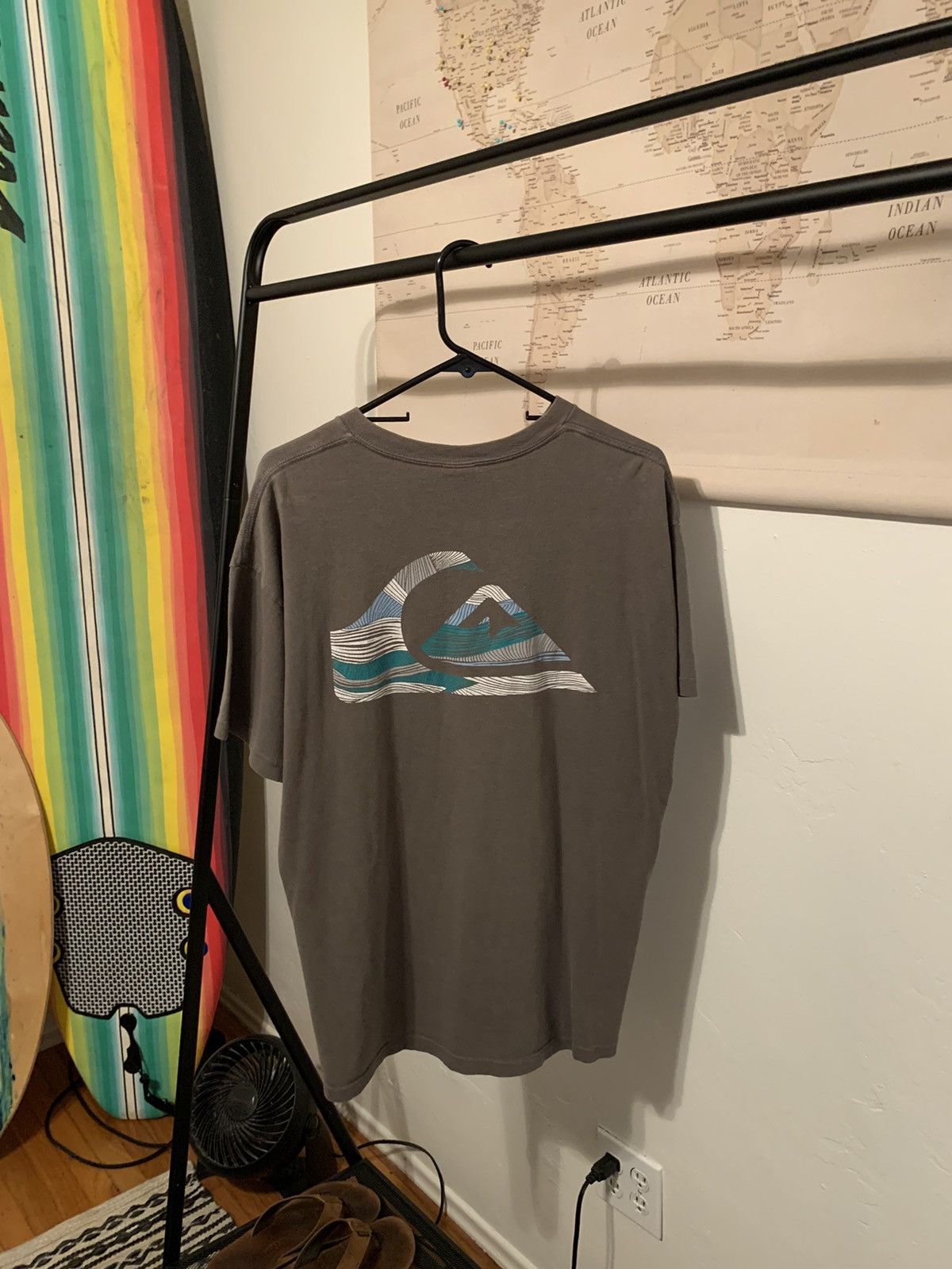 Quiksilver Vintage Quiksilver Logo Tee - XL Size US XL / EU 56 / 4 - 2 Thumbnail