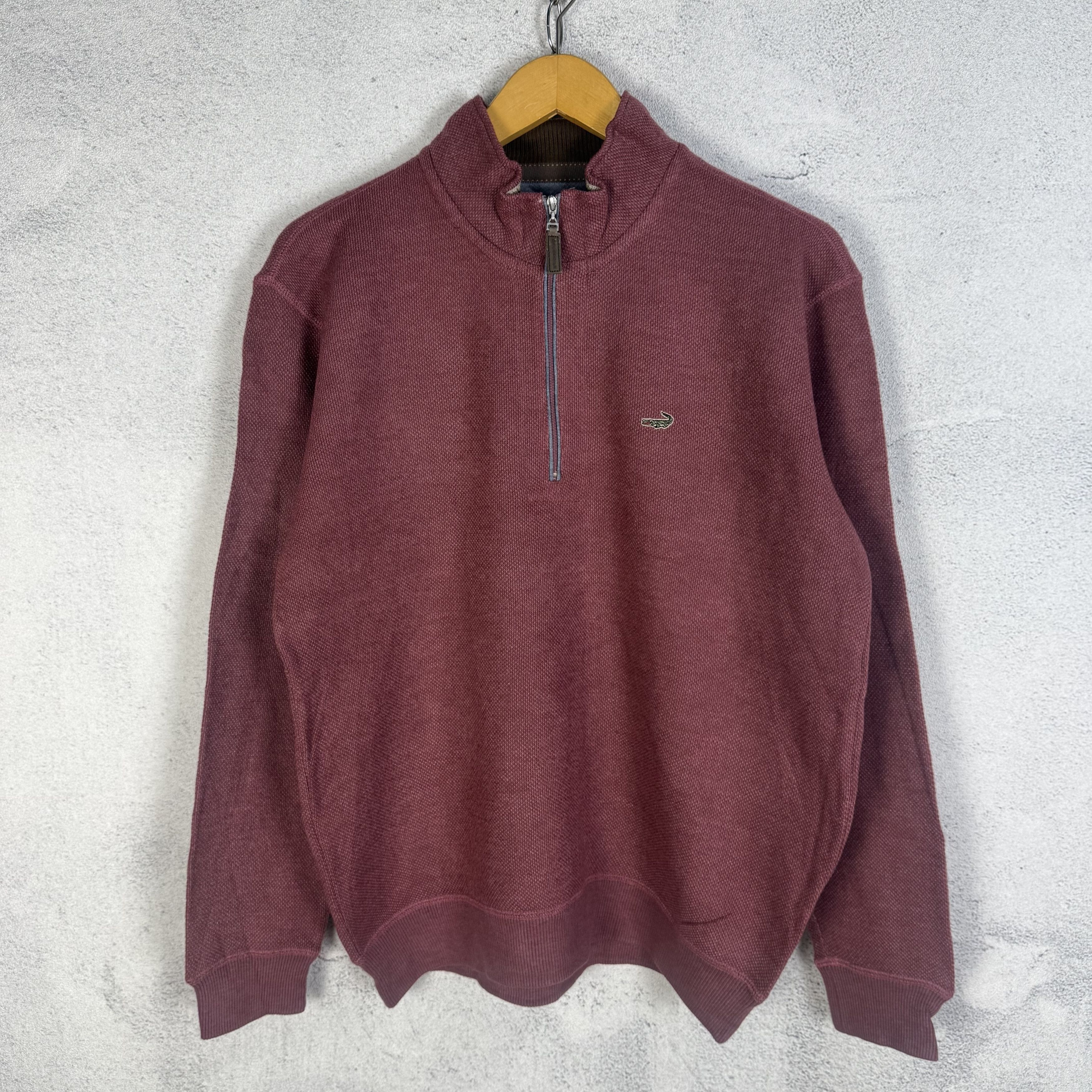 Vintage Vintage 90s Crocodile Halfzip Sweatshirt Crewneck Size US M / EU 48-50 / 2 - 1 Thumbnail