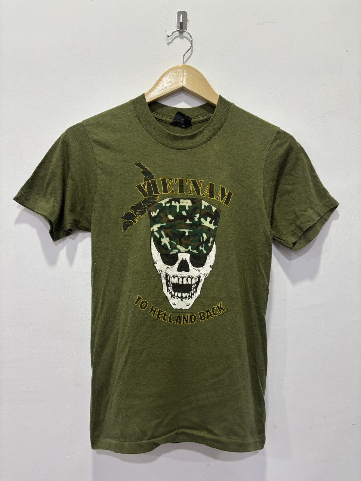Vintage Vintage Vietnam To Hell And Back Tshirt Size US S / EU 44-46 / 1 - 1 Thumbnail