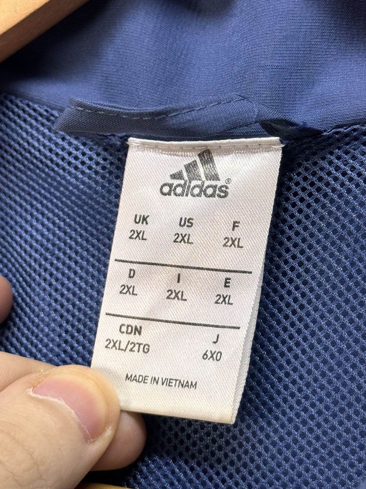 Adidas × Vintage Adidas Olympique Lyon Zip Sweatshirt Soccer Jersey 2015 Size US XL / EU 56 / 4 - 7 Thumbnail