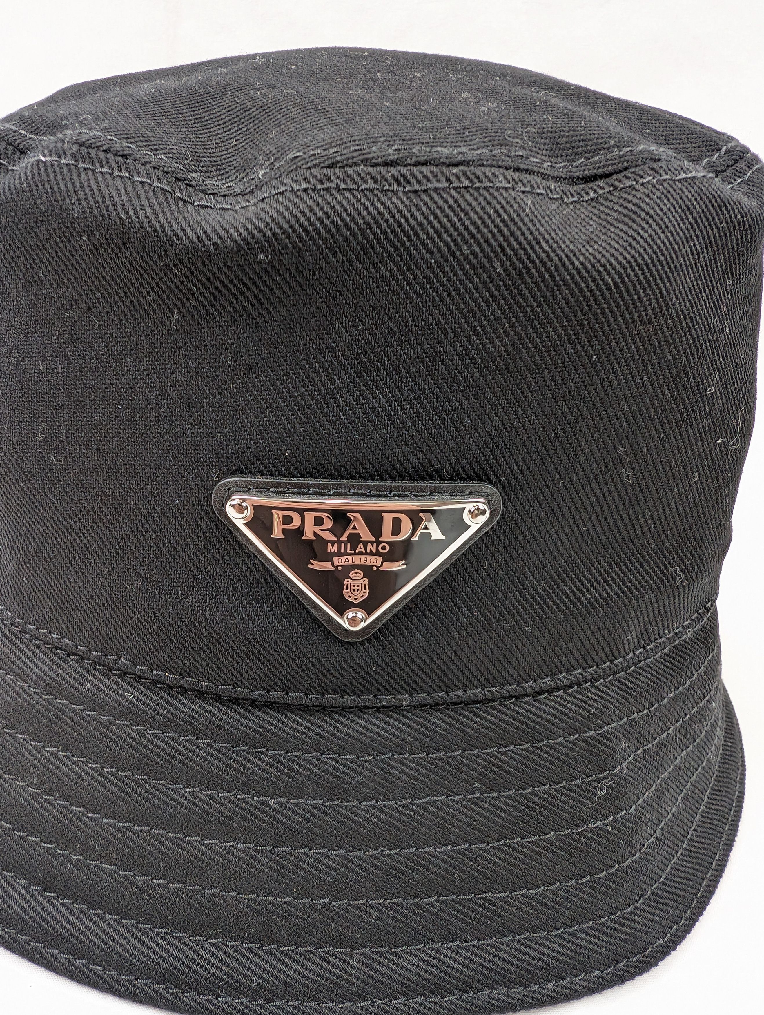 Prada o1rshd1 Size: M / Bucket Hat / Cap in Nero Size ONE SIZE - 2 Thumbnail