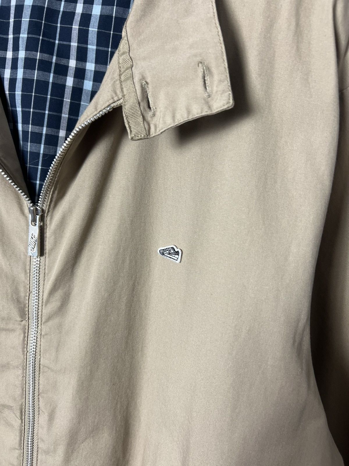 Nike × Vintage Vintage Nike Sportswear Plaid Lined Collared Bomber Jacket Size US L / EU 52-54 / 3 - 5 Thumbnail