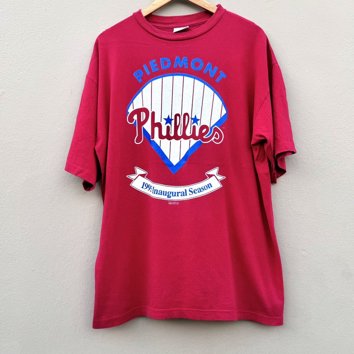 NFL × Vintage Vintage phillies MLB 1995 tee vtg Size US XL / EU 56 / 4 - 1 Thumbnail