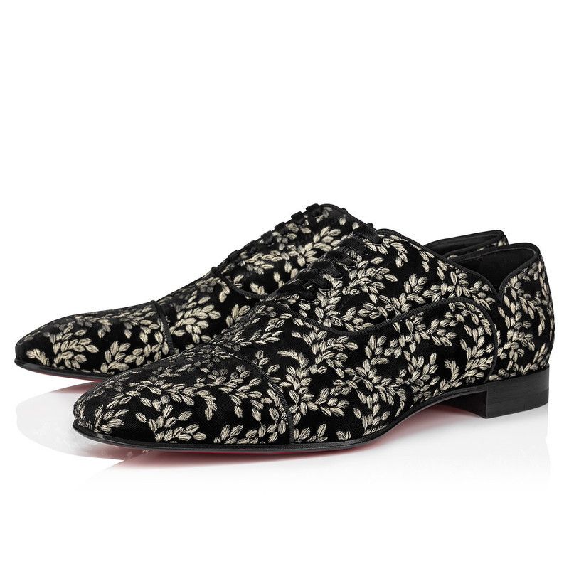 Christian Louboutin greggy chick with silver patterns Size US 11 / EU 44 - 1 Thumbnail