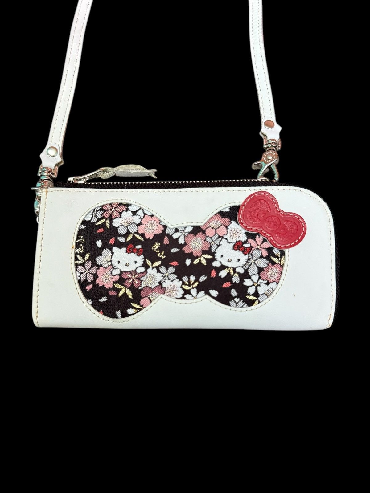 Cartoon Network HELLO KITTY WHITE LEATHER SHOULDER WALLET BAG Size ONE SIZE - 3 Thumbnail