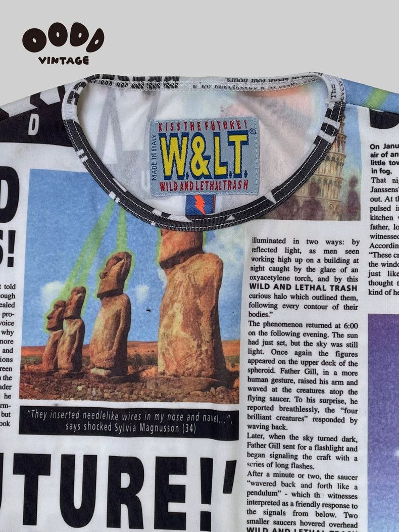 Walter Van Beirendonck walter van beirendonck 97SS Alien Newspaper T-shirt Size US M / EU 48-50 / 2 - 3 Thumbnail