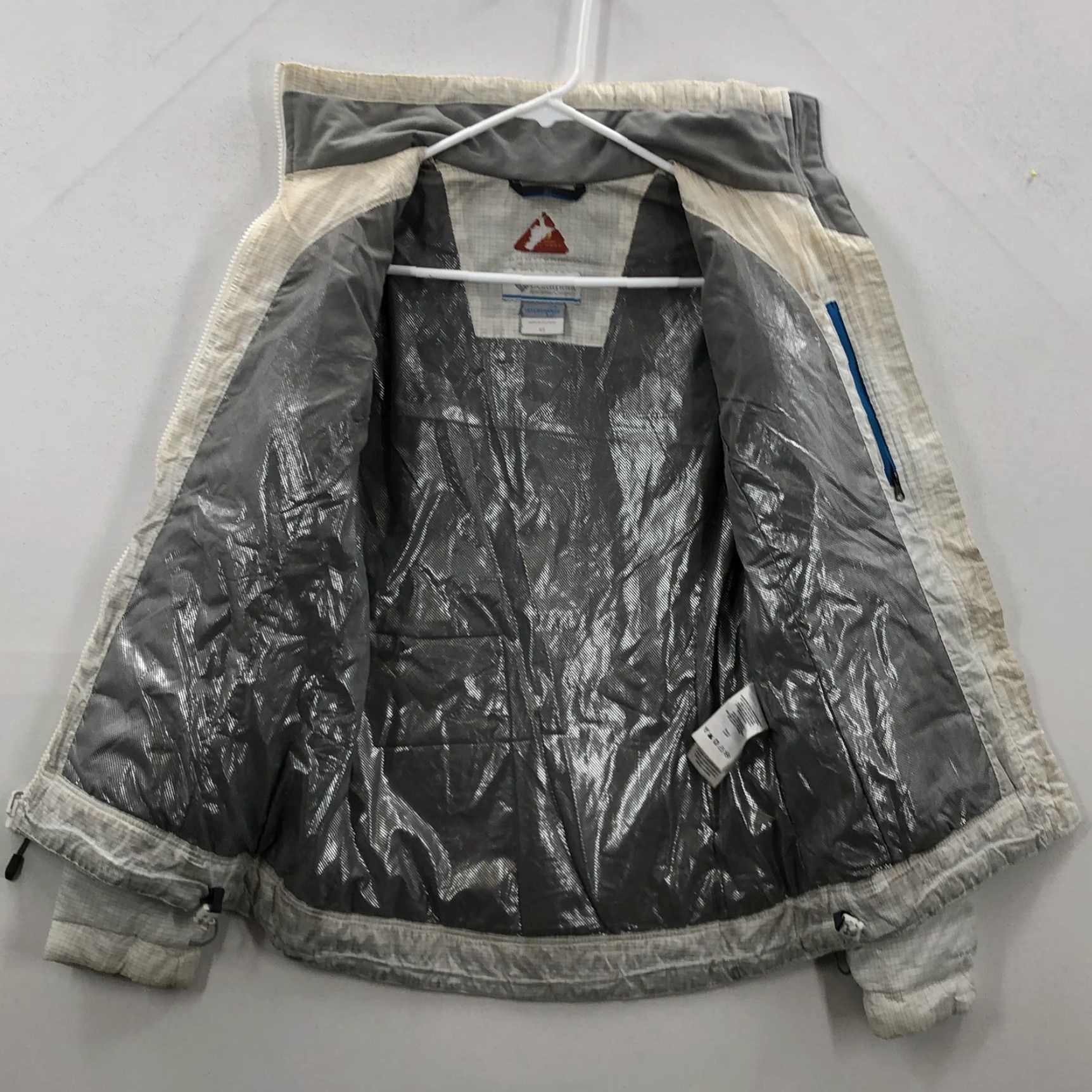 Vintage Columbia Womens Jacket White Check Interchange Long Sleeve Full Zip Puffer Sz XS Size XS / US 0-2 / IT 36-38 - 4 Thumbnail