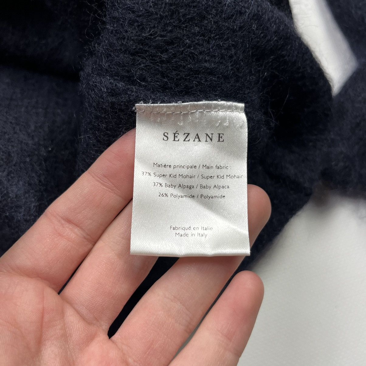 Sezane La Maille Sezane Paris Rue Saint Fiaore Sweater Blue Size S / US 4 / IT 40 - 7 Thumbnail
