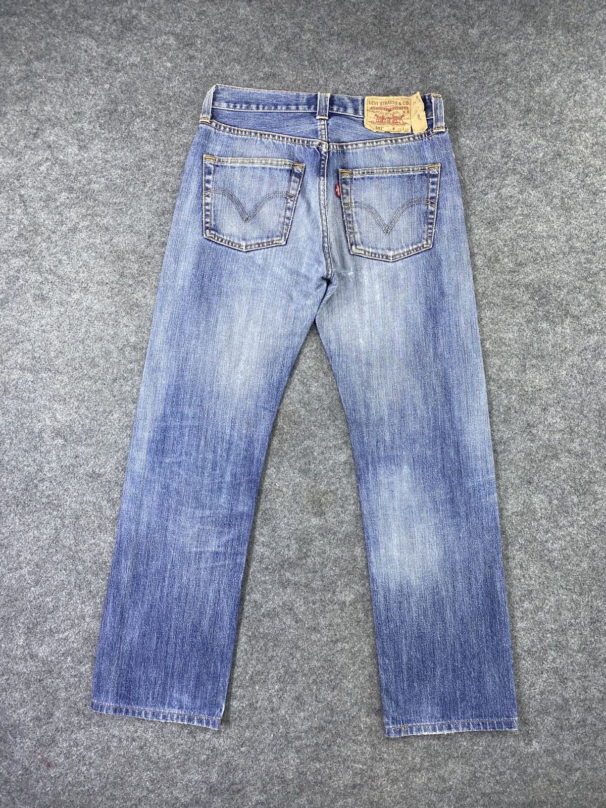 Jean × Levi's × Vintage Vintage Levis 501 Blue Wash Jeans - J966 Size US 29 - 2 Thumbnail