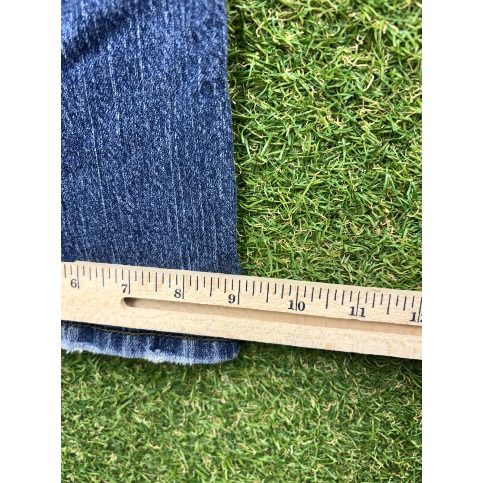 American Eagle Outfitters American Eagle Outfitters Women's 8 Petite Stretch Skinny Kick Jeans Mid Rise Blue 90s Casual Size 30" / US 8 / IT 44 - 7 Thumbnail