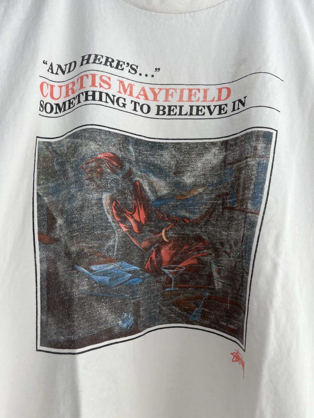 Stussy Stussy Curtis Mayfieeld tee shirt Size US XL / EU 56 / 4 - 2 Thumbnail