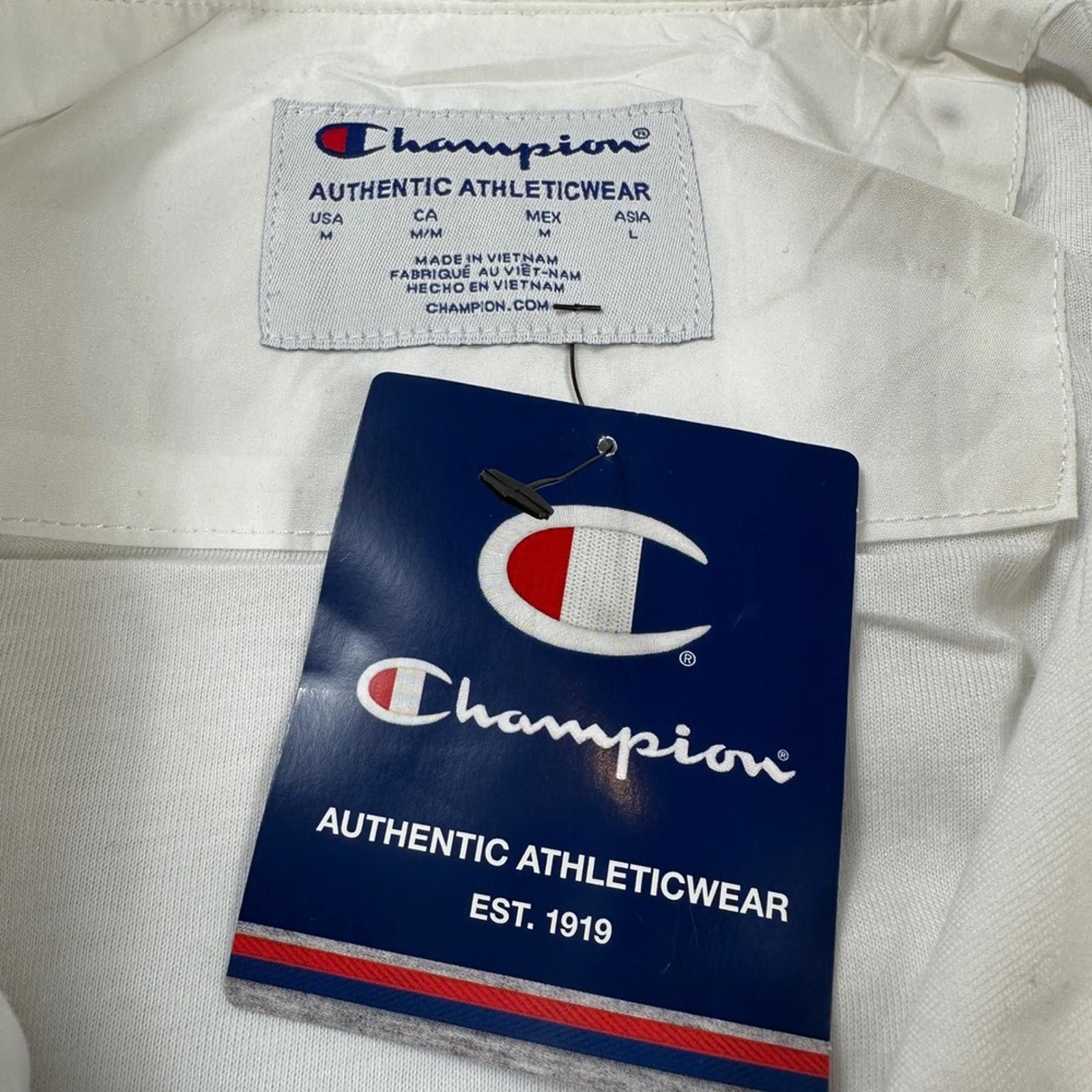 Champion Champion Kansas Jayhawks White Coaches Jacket Snap Button Size US M / EU 48-50 / 2 - 4 Thumbnail