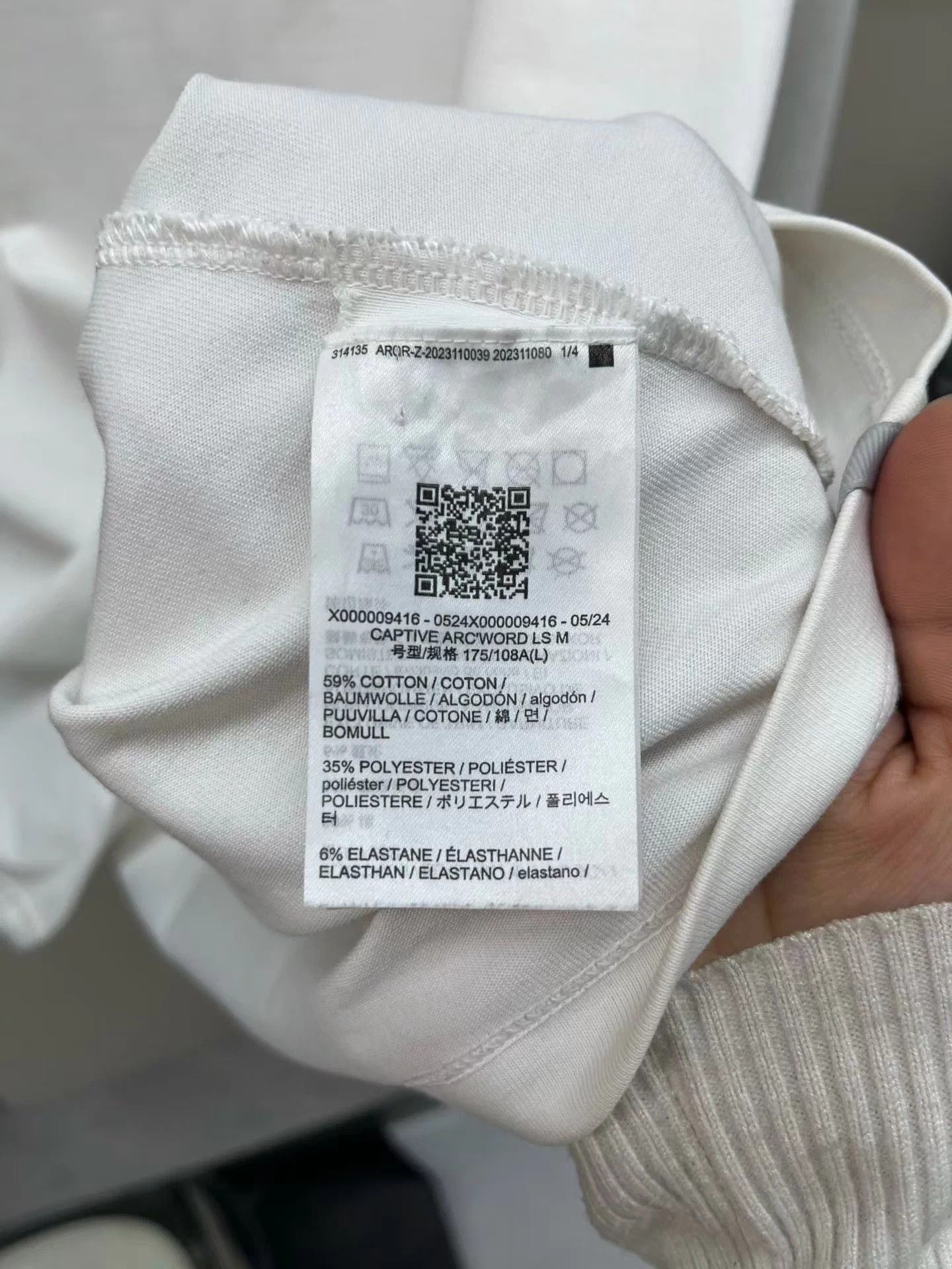 Arc'teryx Arcteryx CAPTIVE ARC'WORD LS Tee Men's Chalk L Size US L / EU 52-54 / 3 - 4 Thumbnail