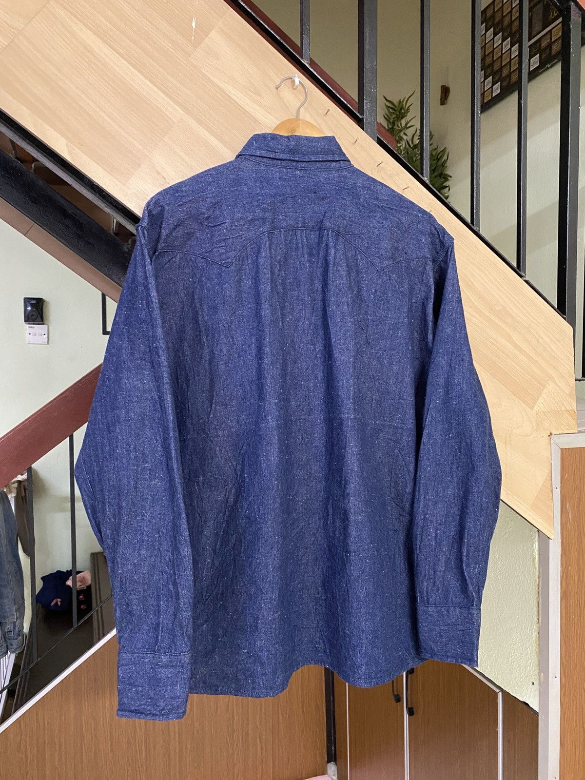 Kaptain Sunshine Western Denim Shirt Size US XL / EU 56 / 4 - 12 Thumbnail