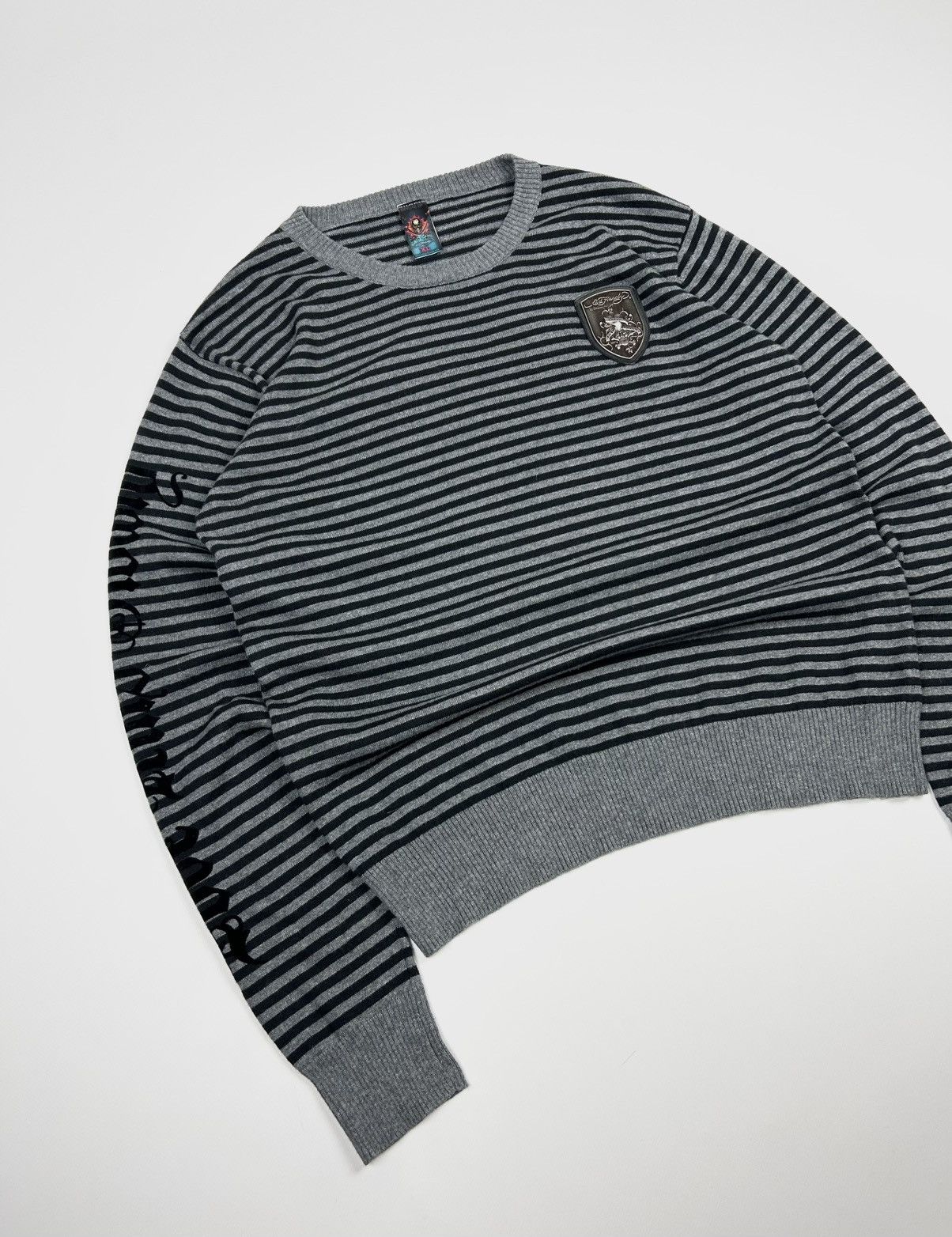 Christian Audigier × Ed Hardy × Von Dutch Ed hardy striped rare sweater Size US XL / EU 56 / 4 - 3 Thumbnail