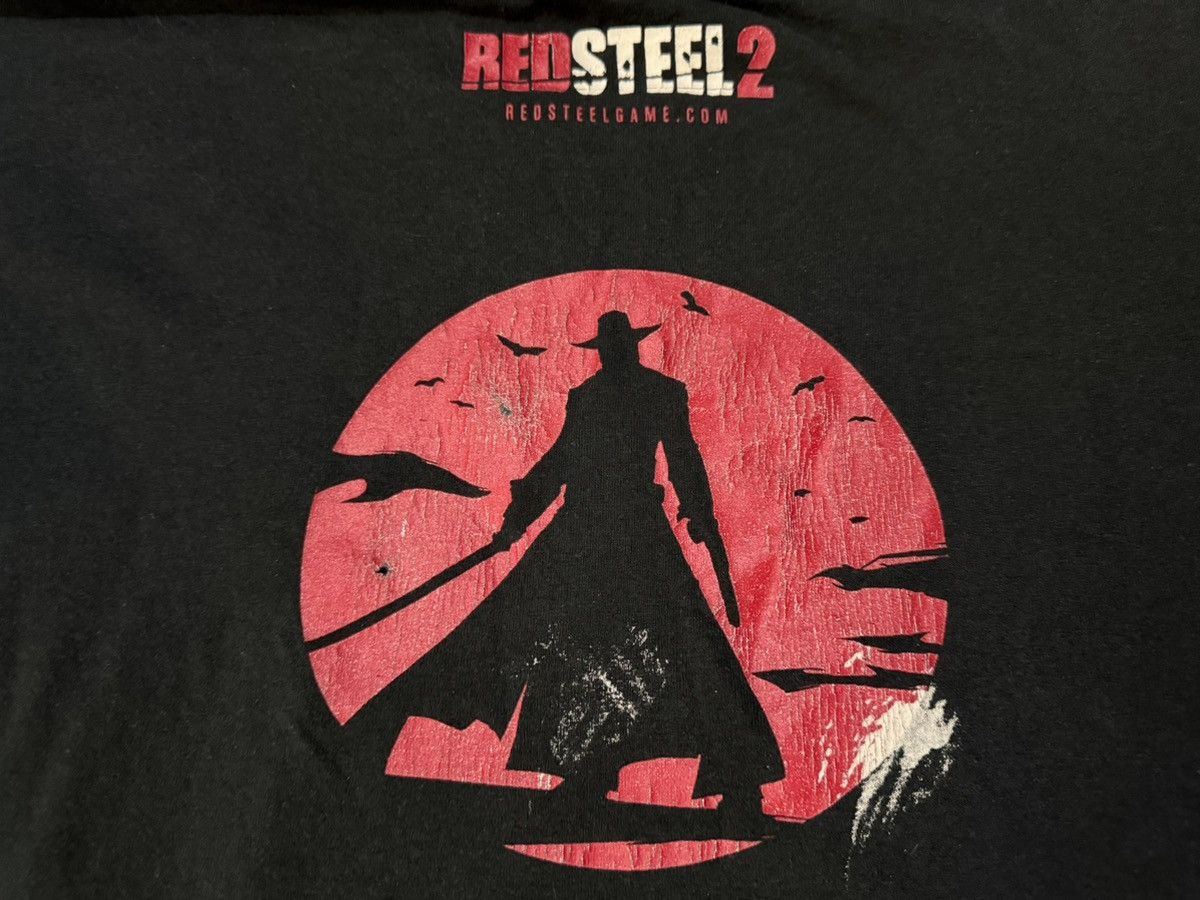 Vintage Distressed Vintage 00s Red Steel 2 Wii T-Shirt Size US L / EU 52-54 / 3 - 6 Thumbnail