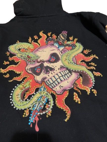 Ed Hardy Vintage Ed Hardy Rhinestone hoodie Size US M / EU 48-50 / 2 - 4 Thumbnail