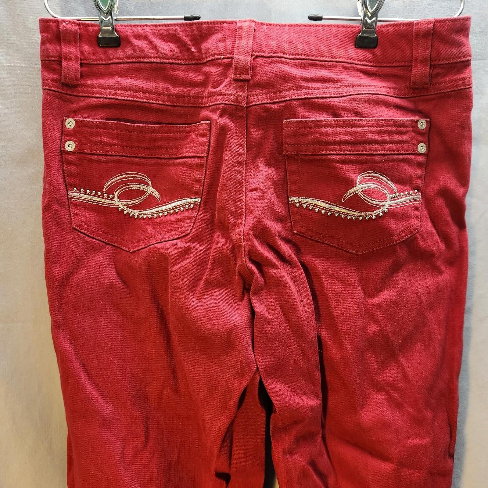 Designer Vintage Red Gitano Jeans Size 12 Size 34" / US 12 / IT 48 - 6 Thumbnail